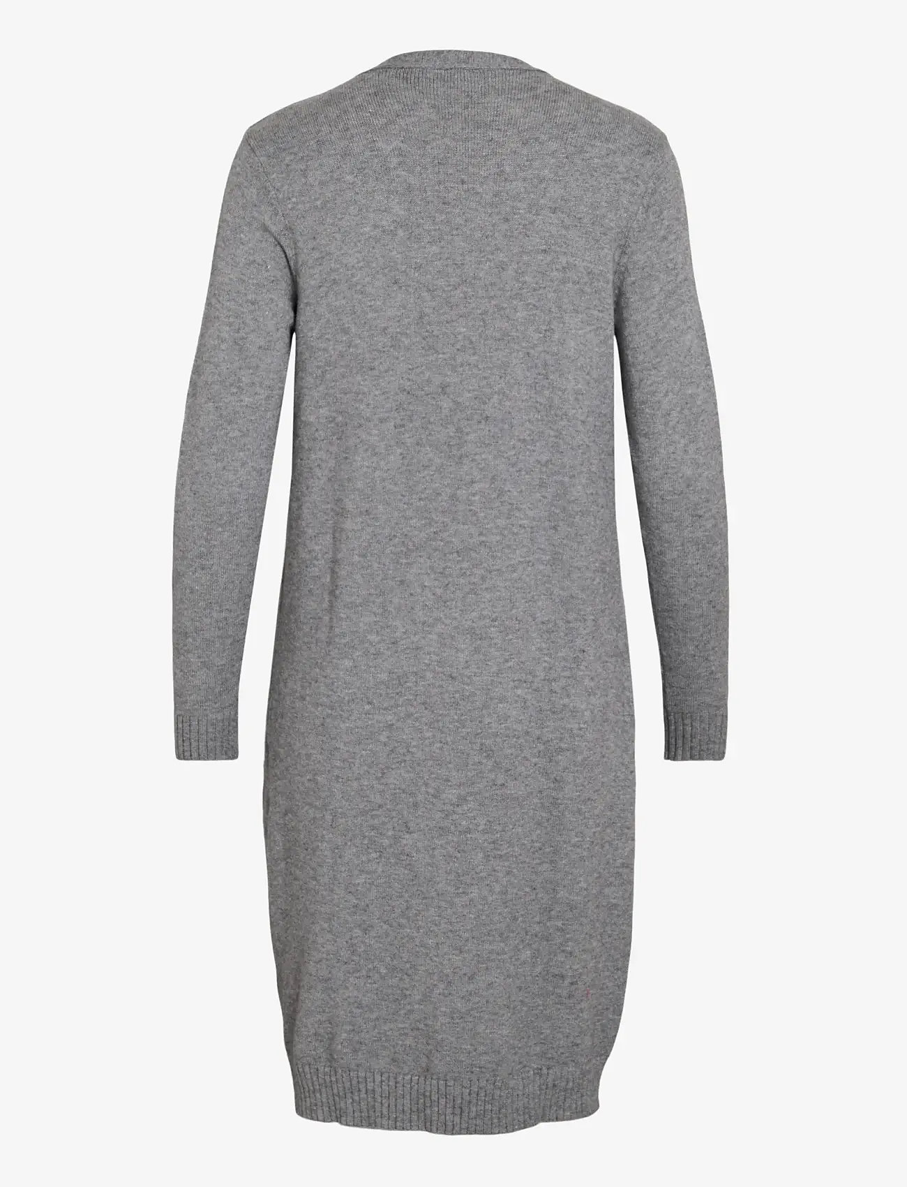Vila - VIRIL LONG L/S  KNIT CARDIGAN - NOOS - koftor - medium grey melange - 2