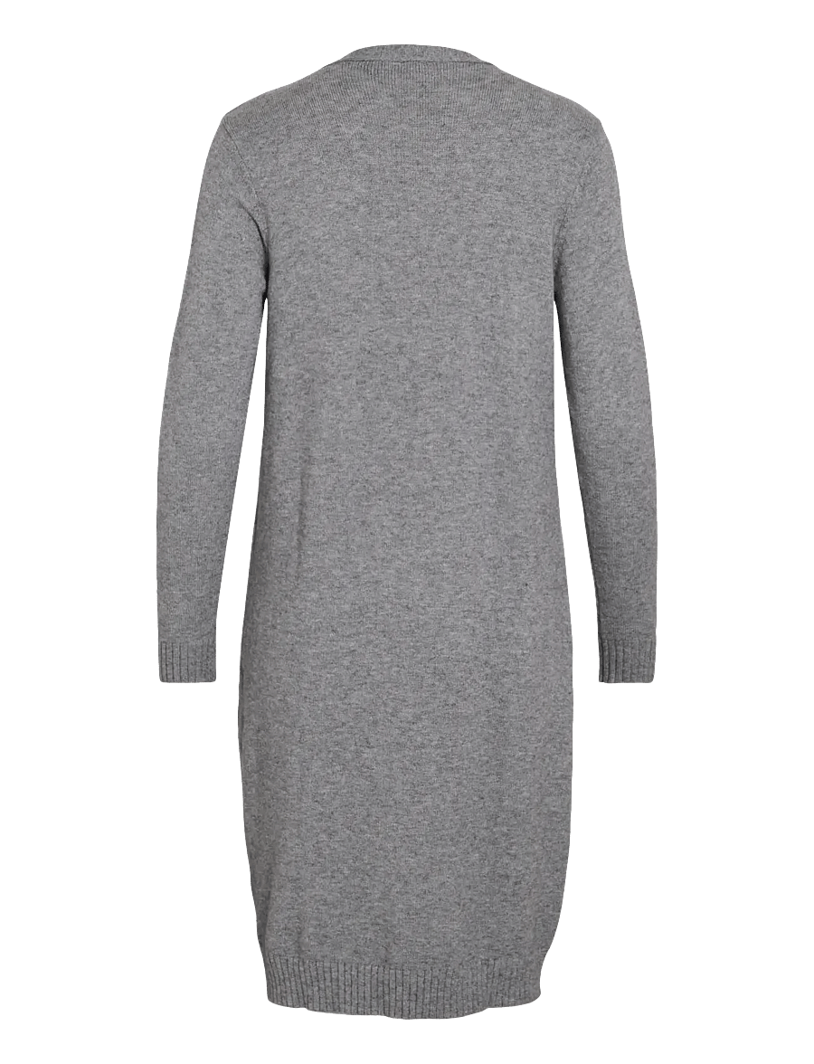 Vila - VIRIL LONG L/S KNIT CARDIGAN - NOOS - kardiganid - medium grey melange - 2