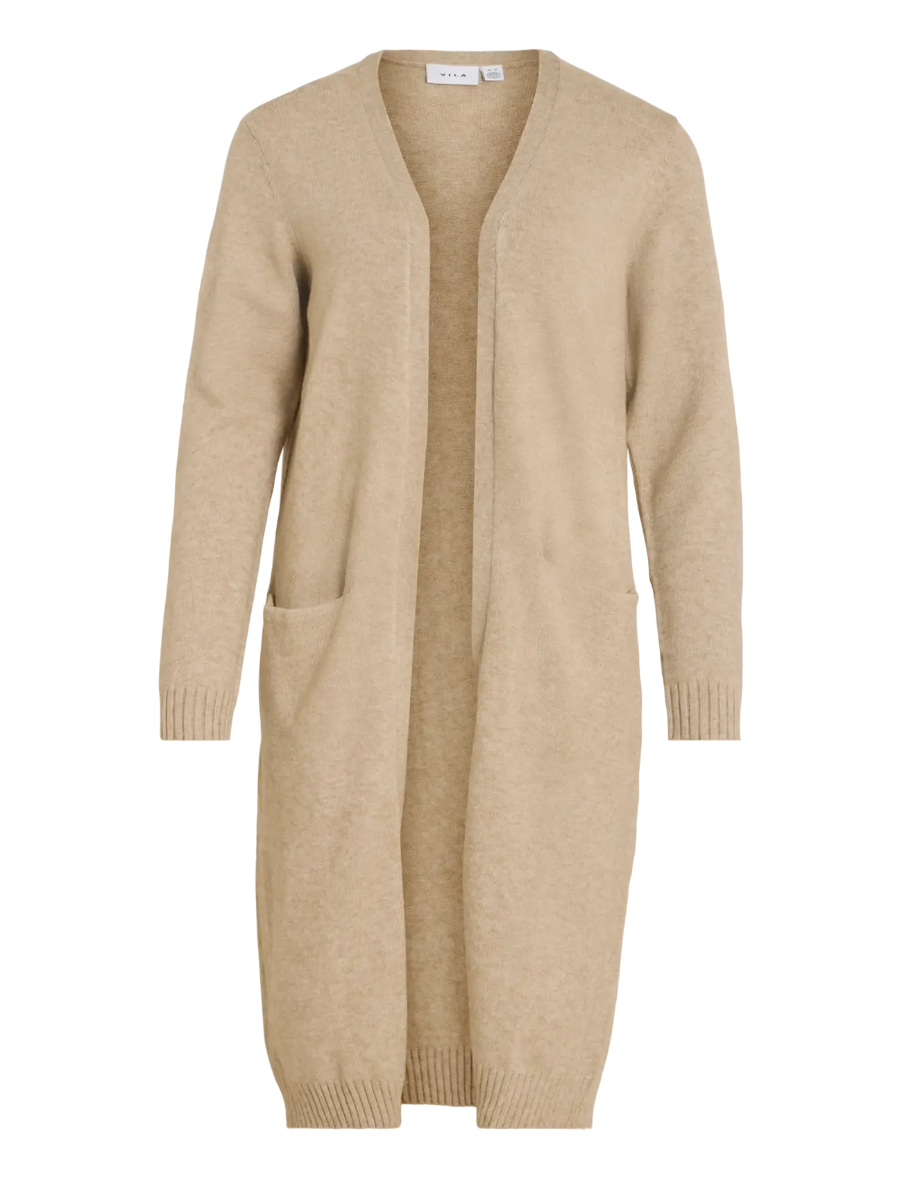 Vila VIRIL LONG L/S  KNIT CARDIGAN - NOOS - Vila - NATURAL MELANGE / beige