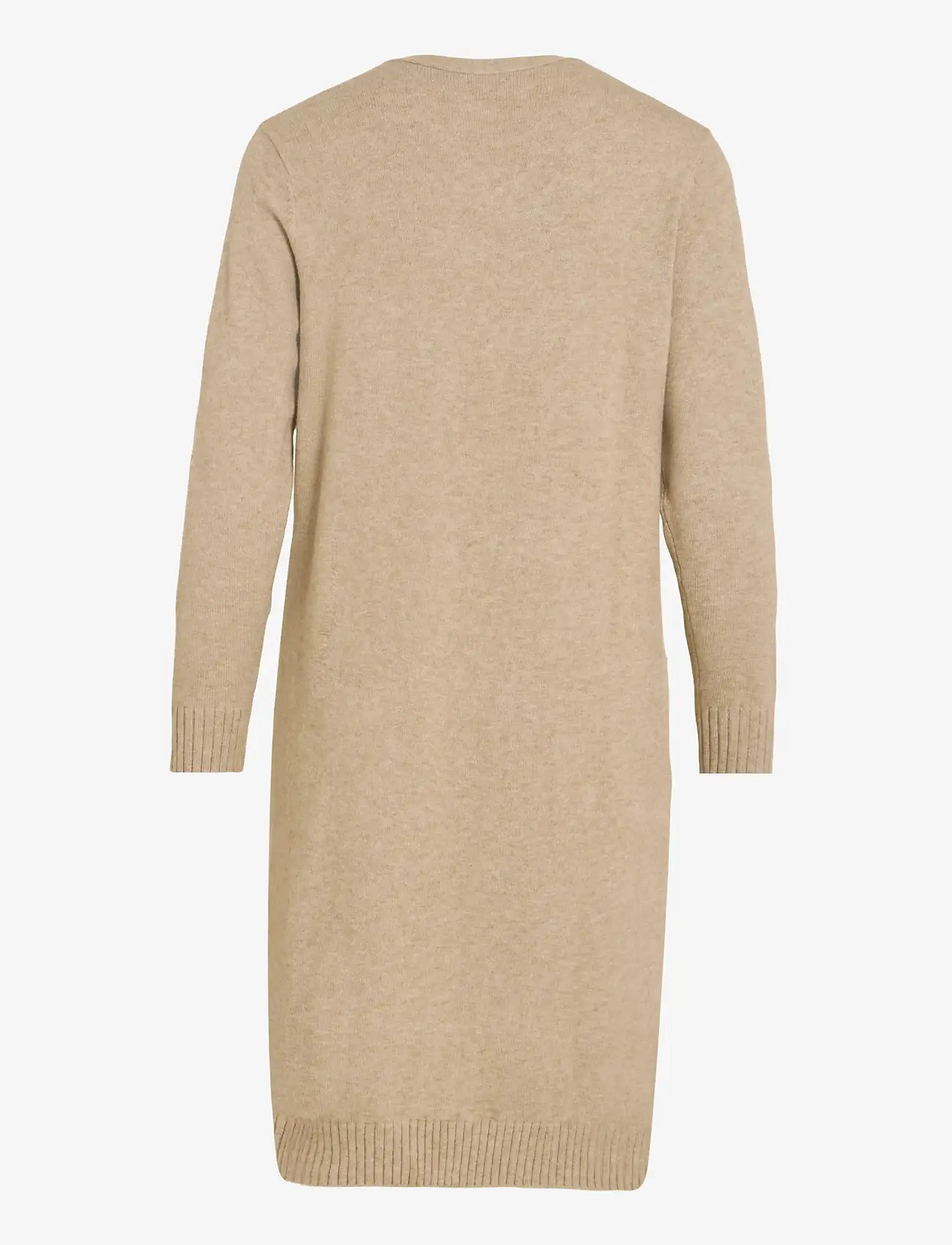 Vila - VIRIL LONG L/S  KNIT CARDIGAN - NOOS - cardigans - natural melange - 2