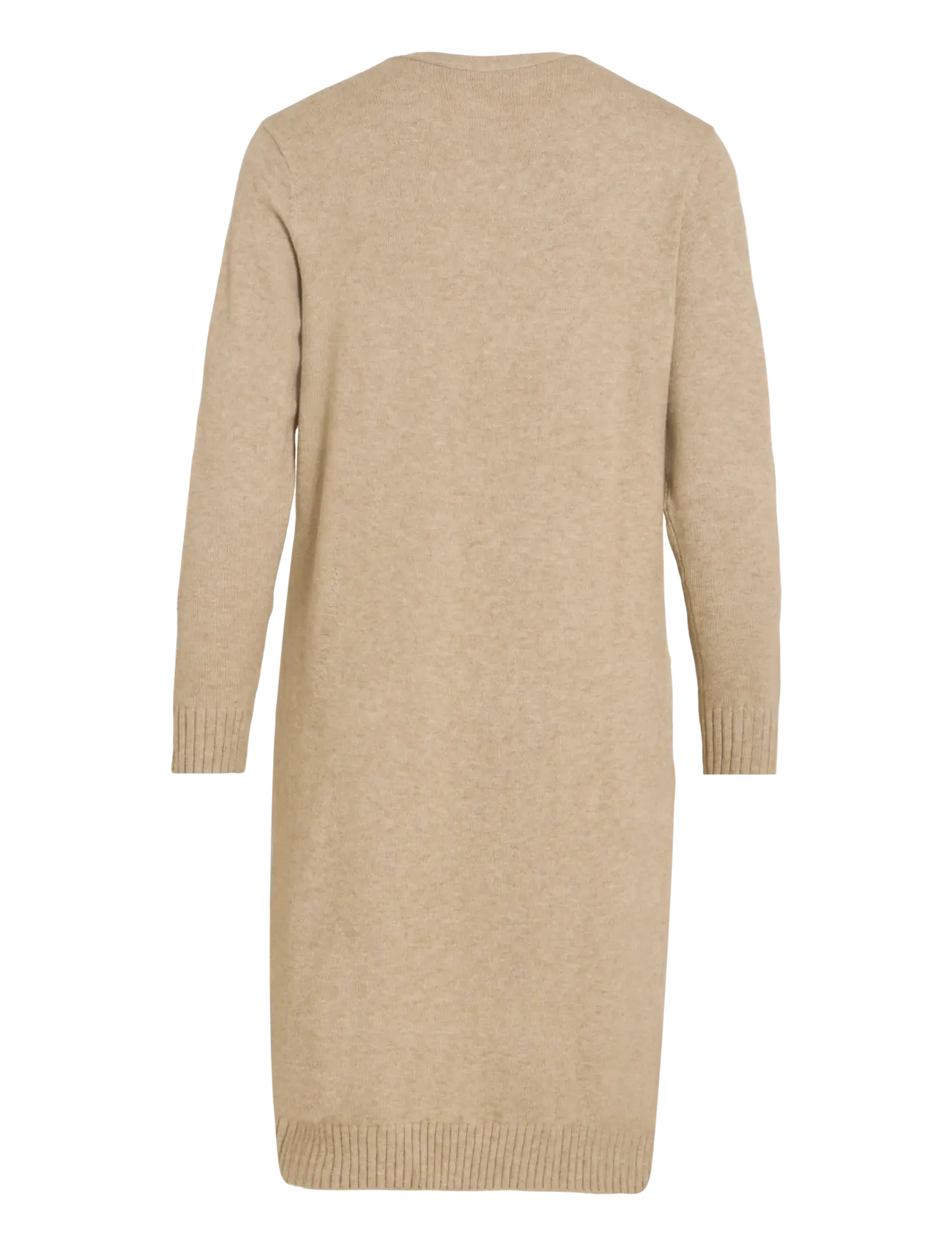 Vila - VIRIL LONG L/S  KNIT CARDIGAN - NOOS - koftor - natural melange - 2