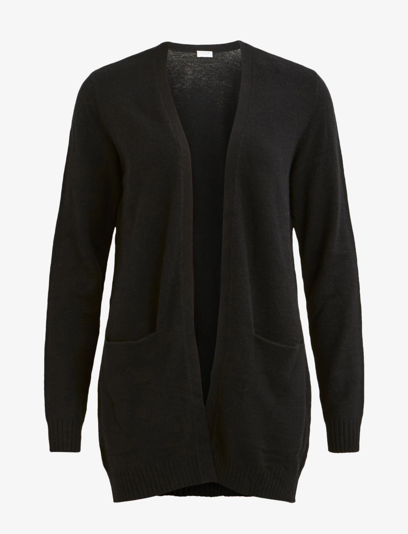 VILA Viril Open L/S Knit Cardigan - Noos Schwarz - S - Damen