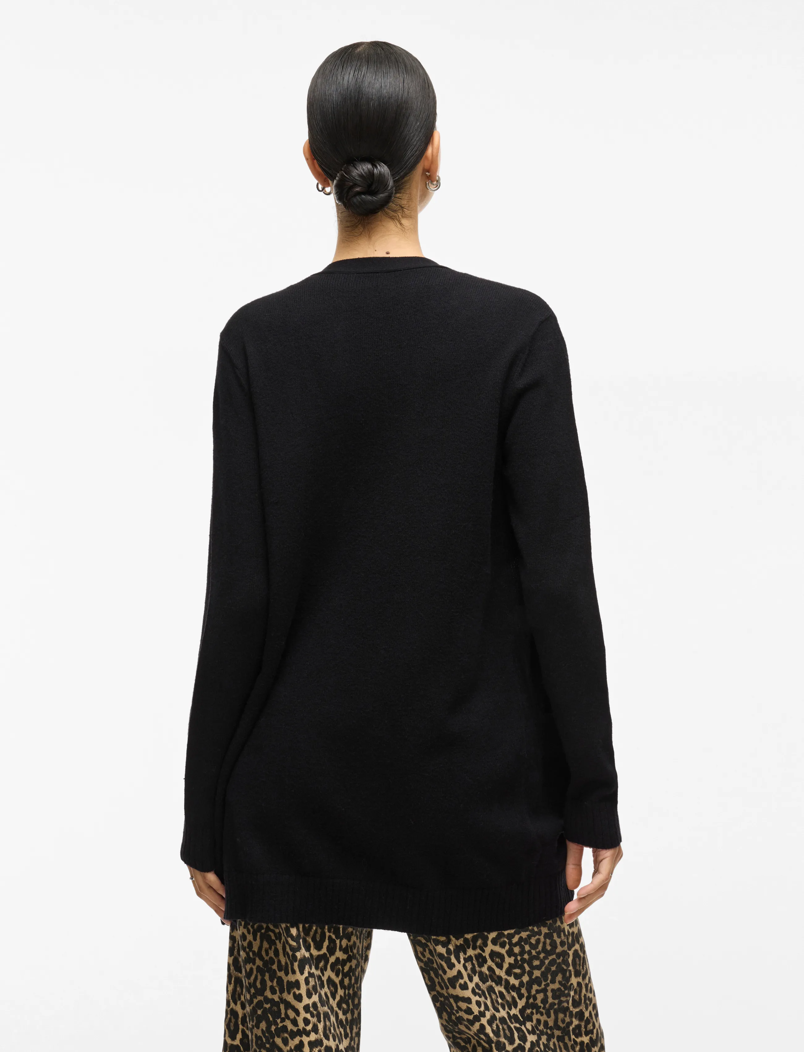 Vila - VIRIL OPEN L/S KNIT CARDIGAN - NOOS - efterårstøj - black - 3