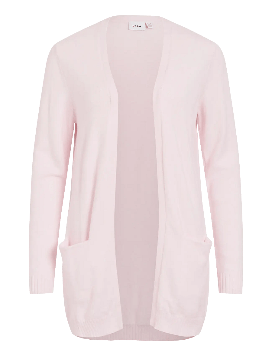 Vila - VIRIL OPEN L/S KNIT CARDIGAN - NOOS - cardigans - cherry blossom - 1