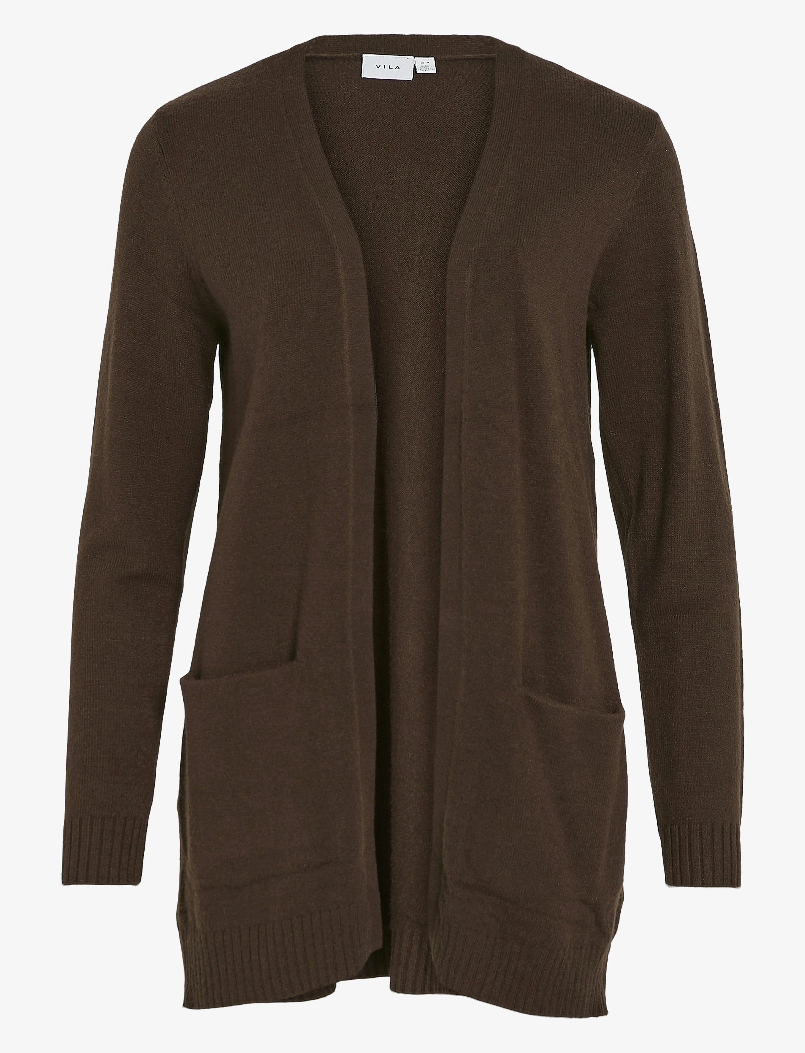 Vila VIRIL OPEN L/S KNIT CARDIGAN - NOOS - Cardigans - COFFEE BEAN / brown