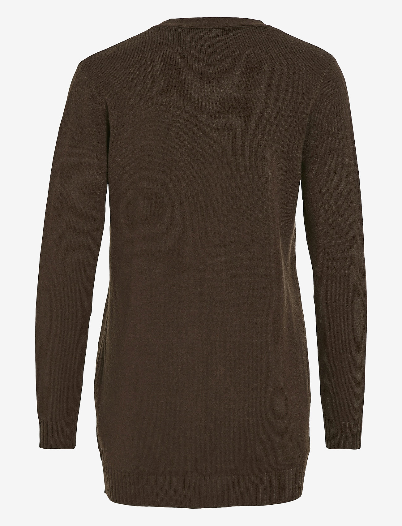 Vila - VIRIL OPEN L/S KNIT CARDIGAN - NOOS - kardiganid - coffee bean - 2