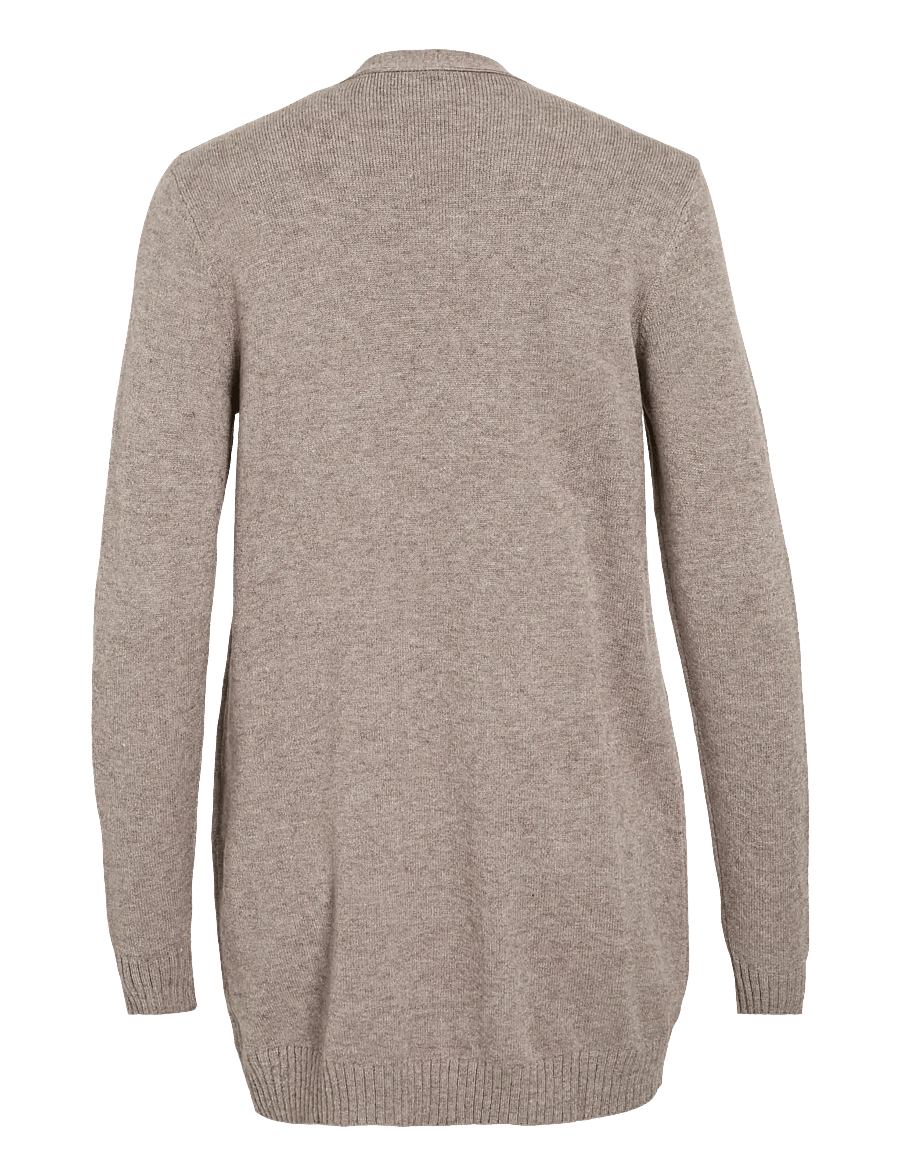 Vila - VIRIL OPEN L/S KNIT CARDIGAN - NOOS - koftor - falcon - 2