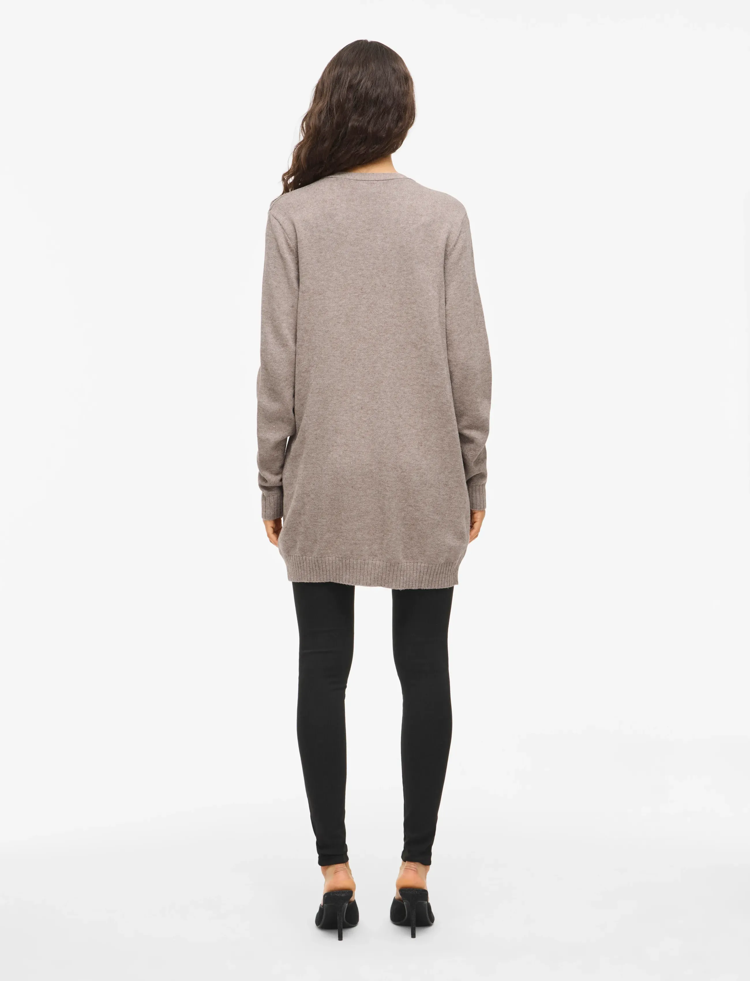 Vila - VIRIL OPEN L/S KNIT CARDIGAN - NOOS - cardigans - falcon - 3