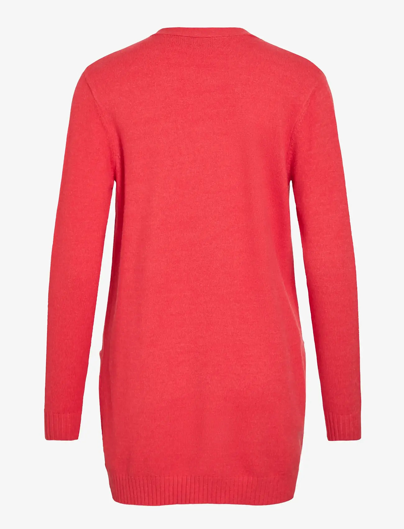 Vila - VIRIL OPEN L/S KNIT CARDIGAN - NOOS - cardigans - hibiscus - 2