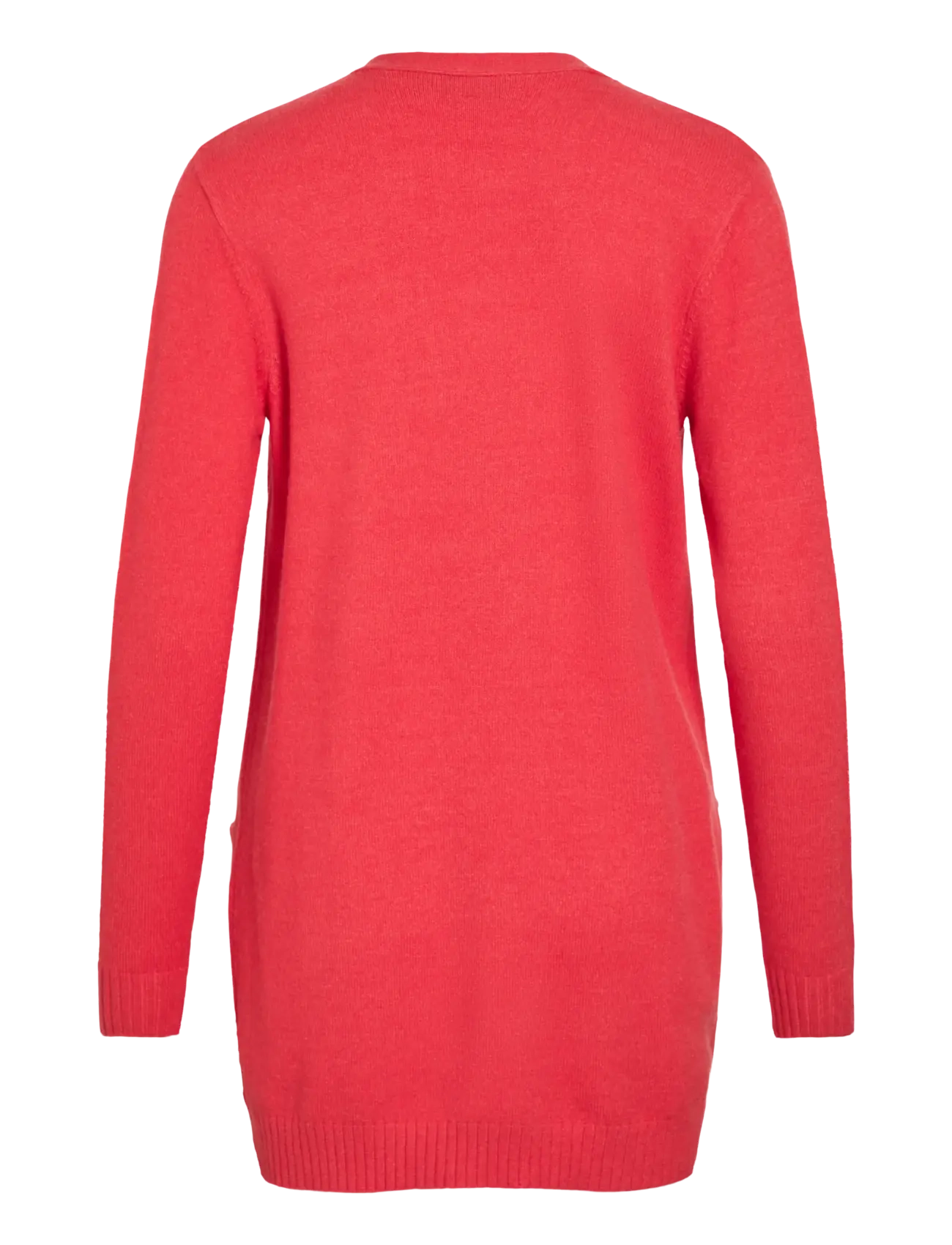 Vila - VIRIL OPEN L/S KNIT CARDIGAN - NOOS - cardigans - hibiscus - 2