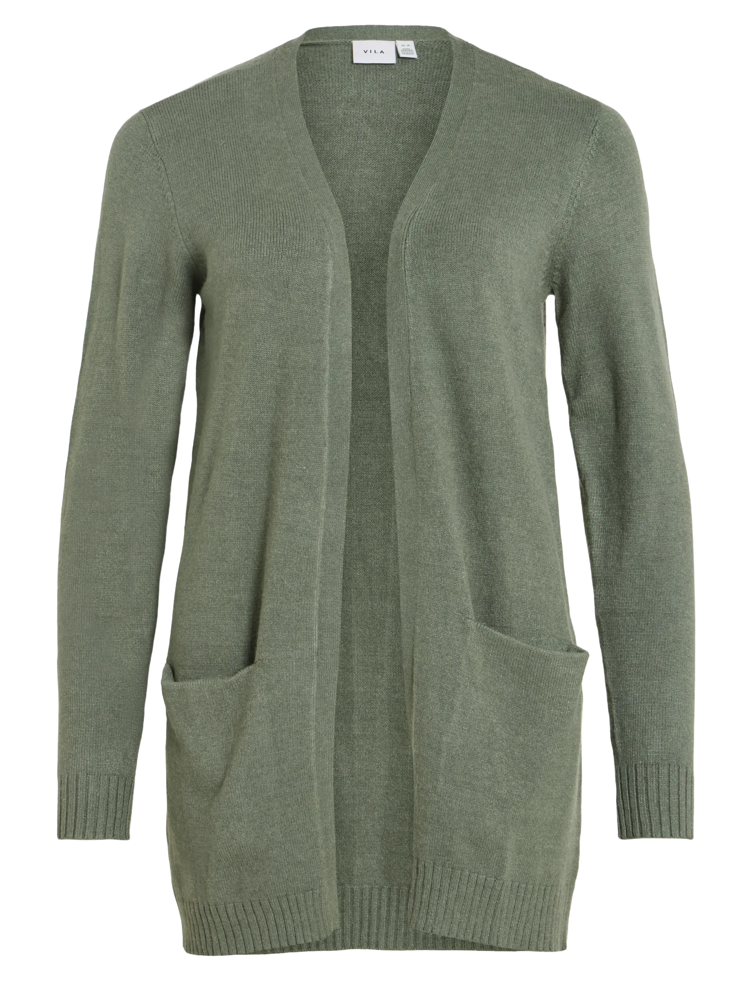 Vila VIRIL OPEN L/S KNIT CARDIGAN - NOOS - Tøj - LAUREL WREATH / green