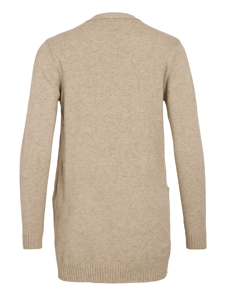 Vila - VIRIL OPEN L/S KNIT CARDIGAN - NOOS - kardiganid - natural melange - 2