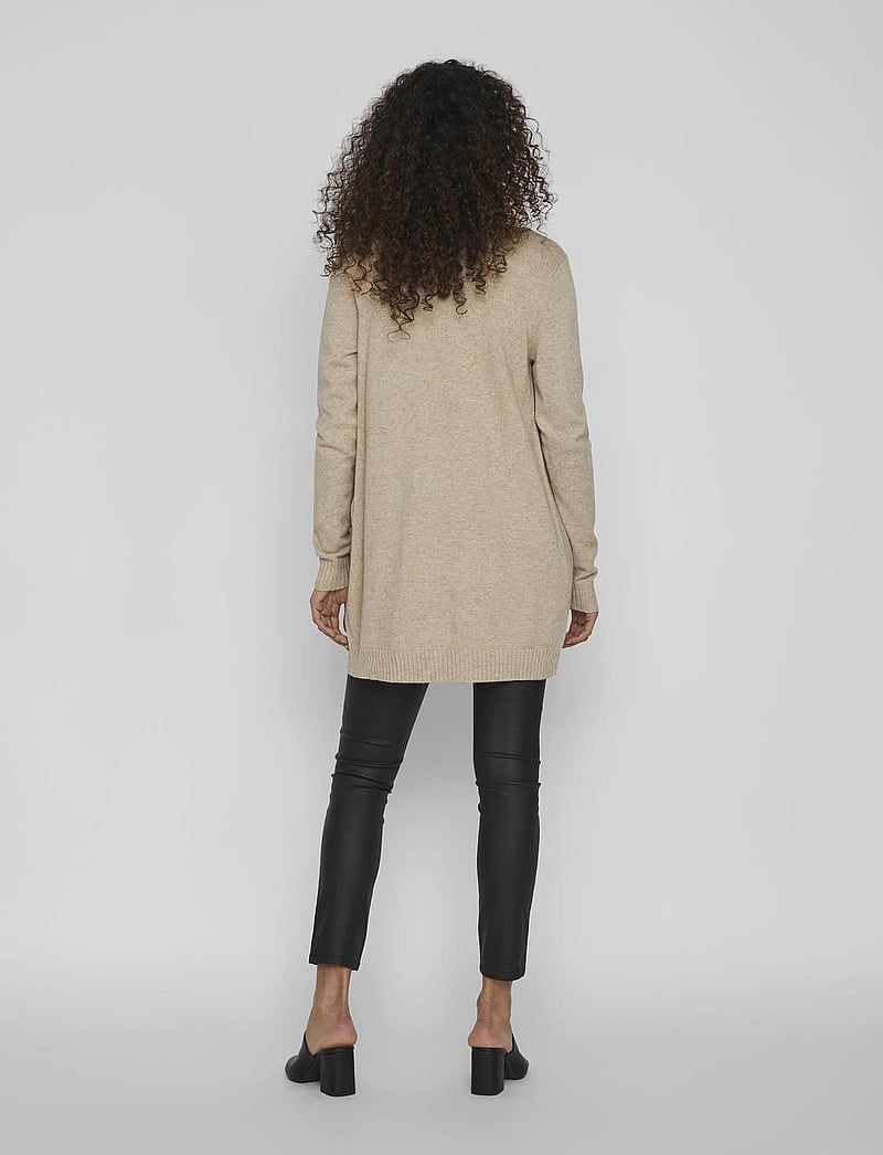 Vila - VIRIL OPEN L/S KNIT CARDIGAN - NOOS - cardigans - natural melange - 3