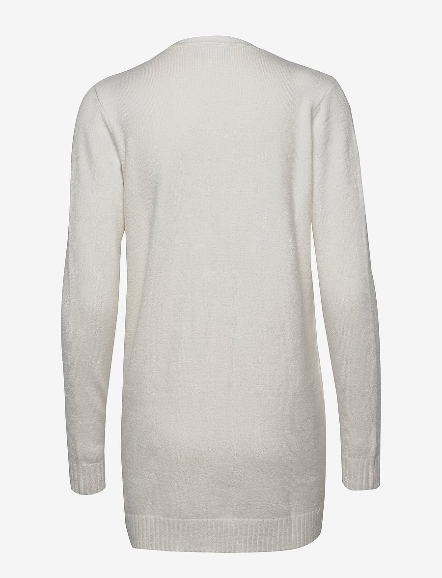 Vila - VIRIL OPEN L/S KNIT CARDIGAN - NOOS - gebreide vesten - white alyssum - 3
