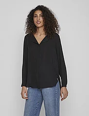 Vila - VILUCY L/S SHIRT - NOOS - long-sleeved blouses - black - 2