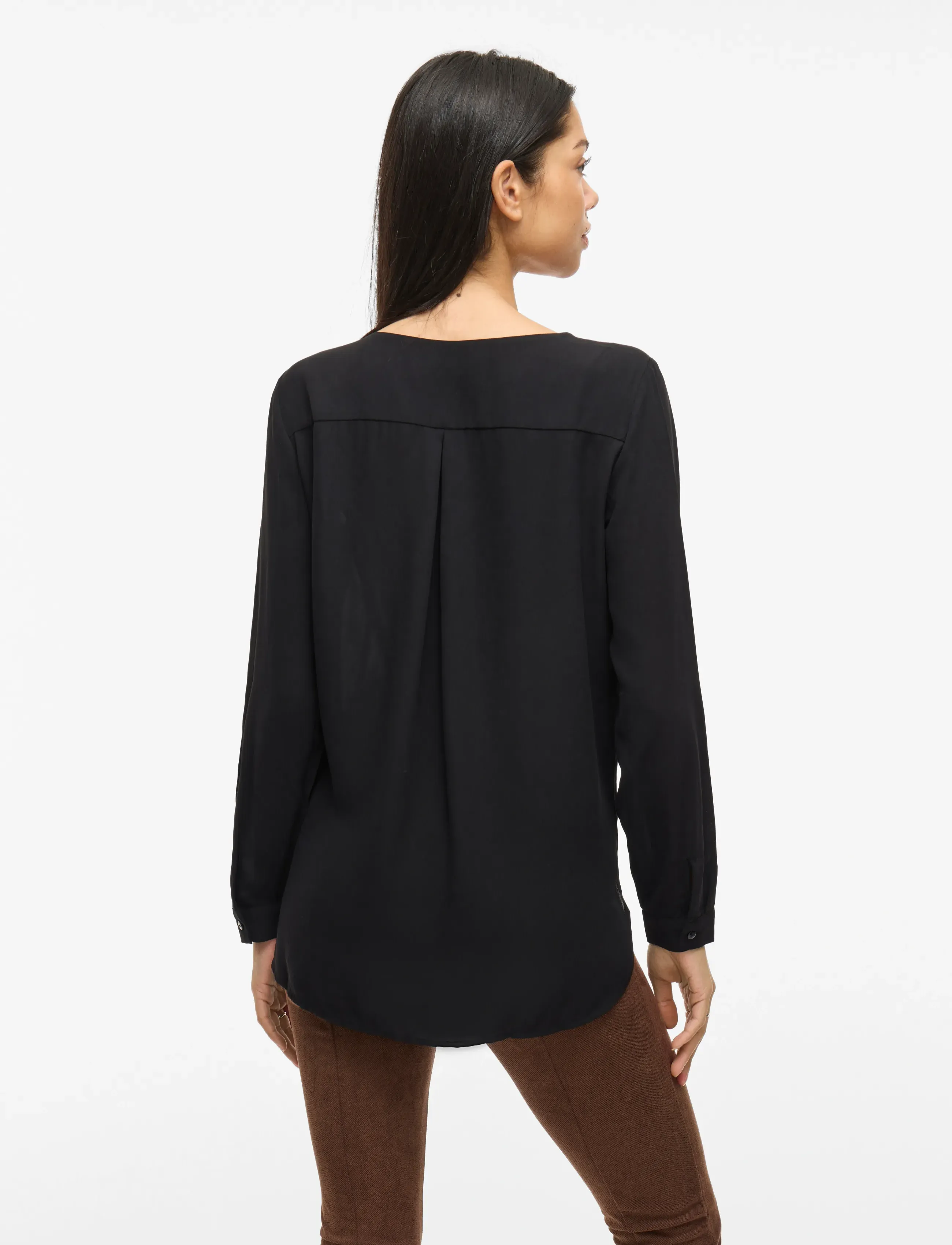Vila - VILUCY L/S SHIRT - NOOS - long sleeved blouses - black - 3