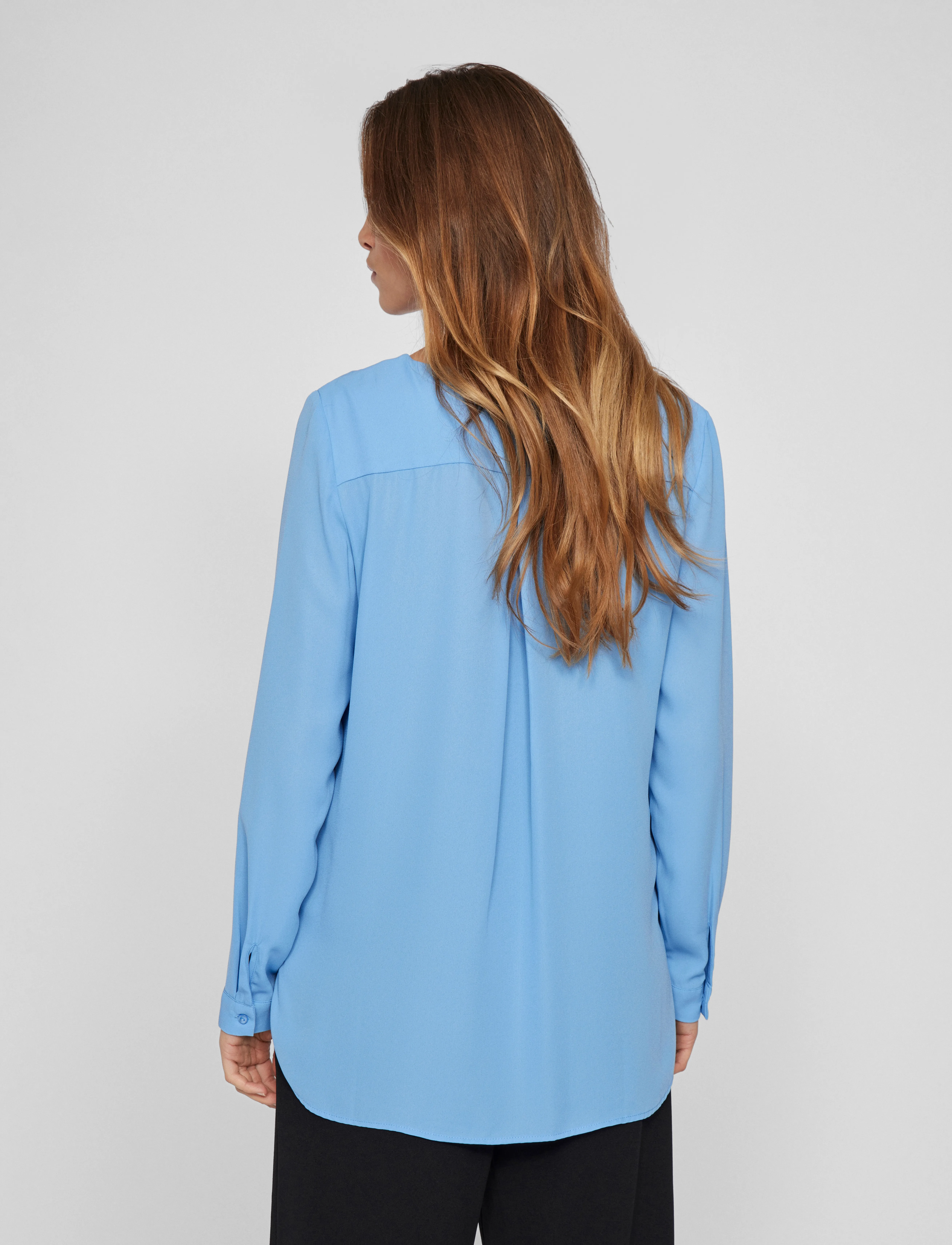 Vila - VILUCY L/S SHIRT - NOOS - långärmade blusar - blissful blue - 2