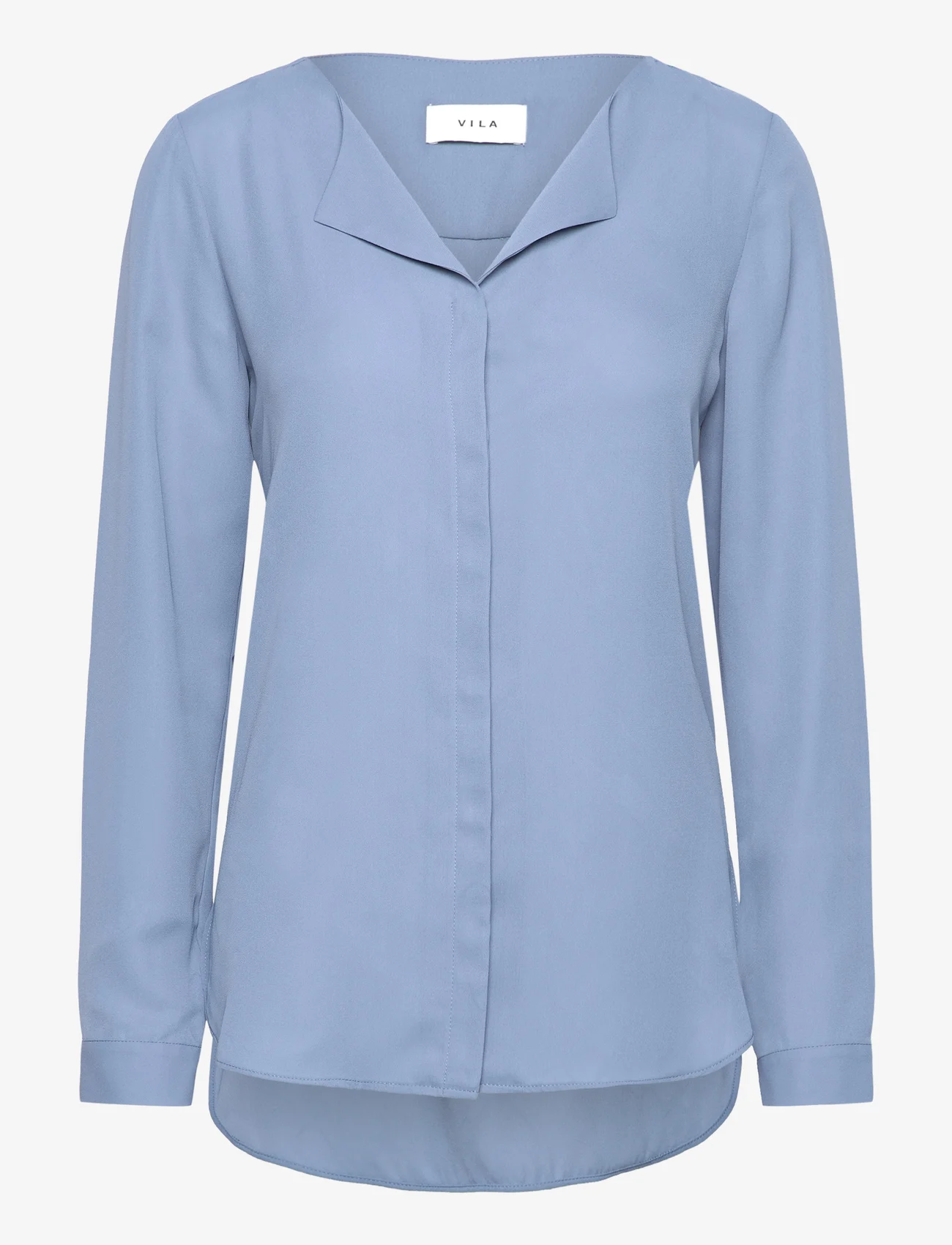 Vila - VILUCY L/S SHIRT - NOOS - long-sleeved blouses - coronet blue - 0