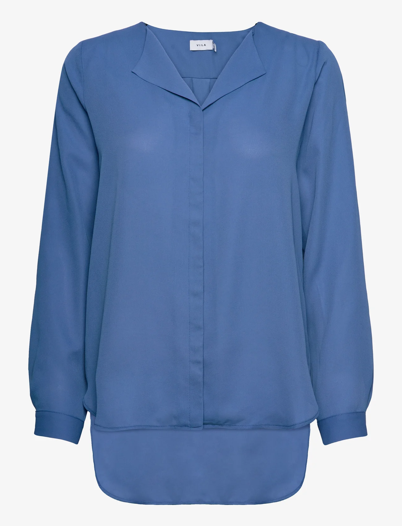 Vila - VILUCY L/S SHIRT - NOOS - long-sleeved blouses - federal blue - 0