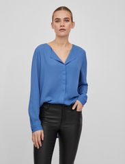 Vila - VILUCY L/S SHIRT - NOOS - long-sleeved blouses - federal blue - 2