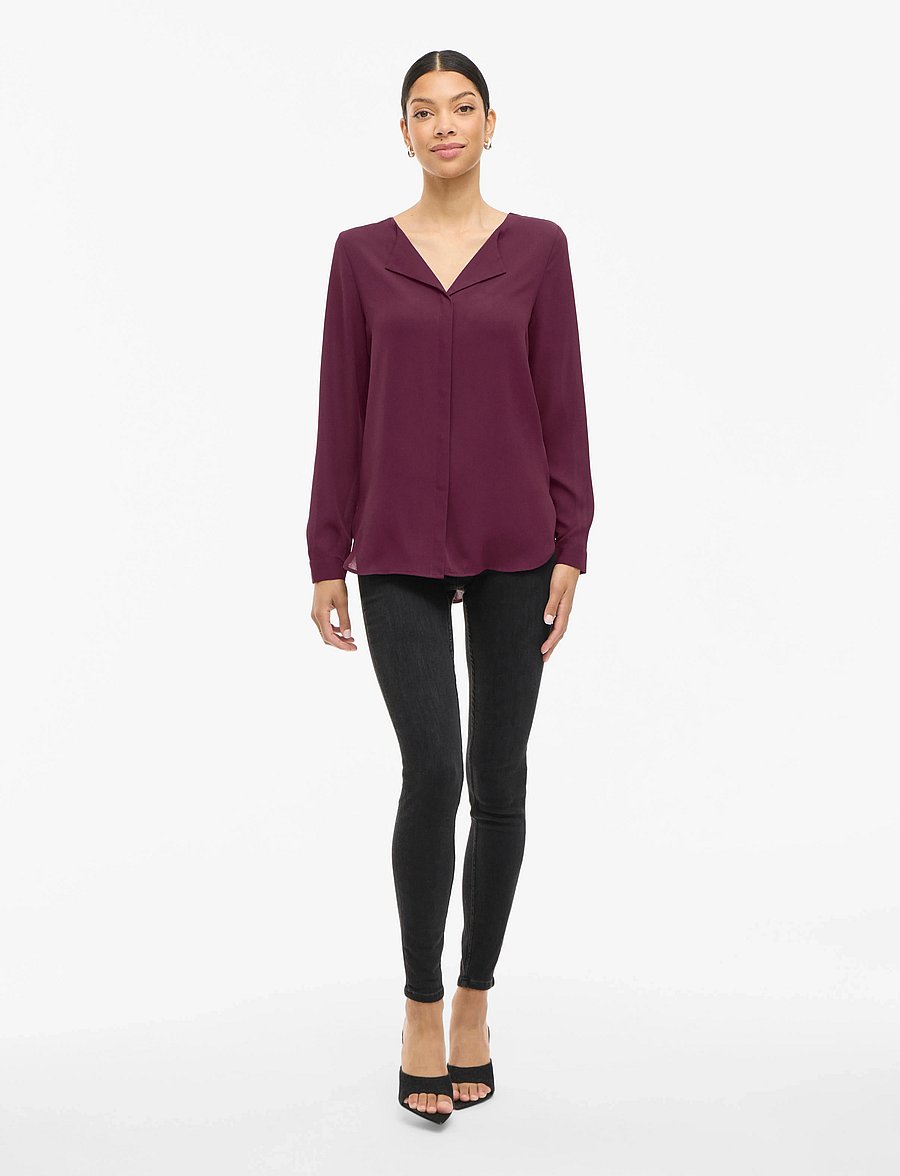 Vila - VILUCY L/S SHIRT - langärmelige blusen - fig - 5