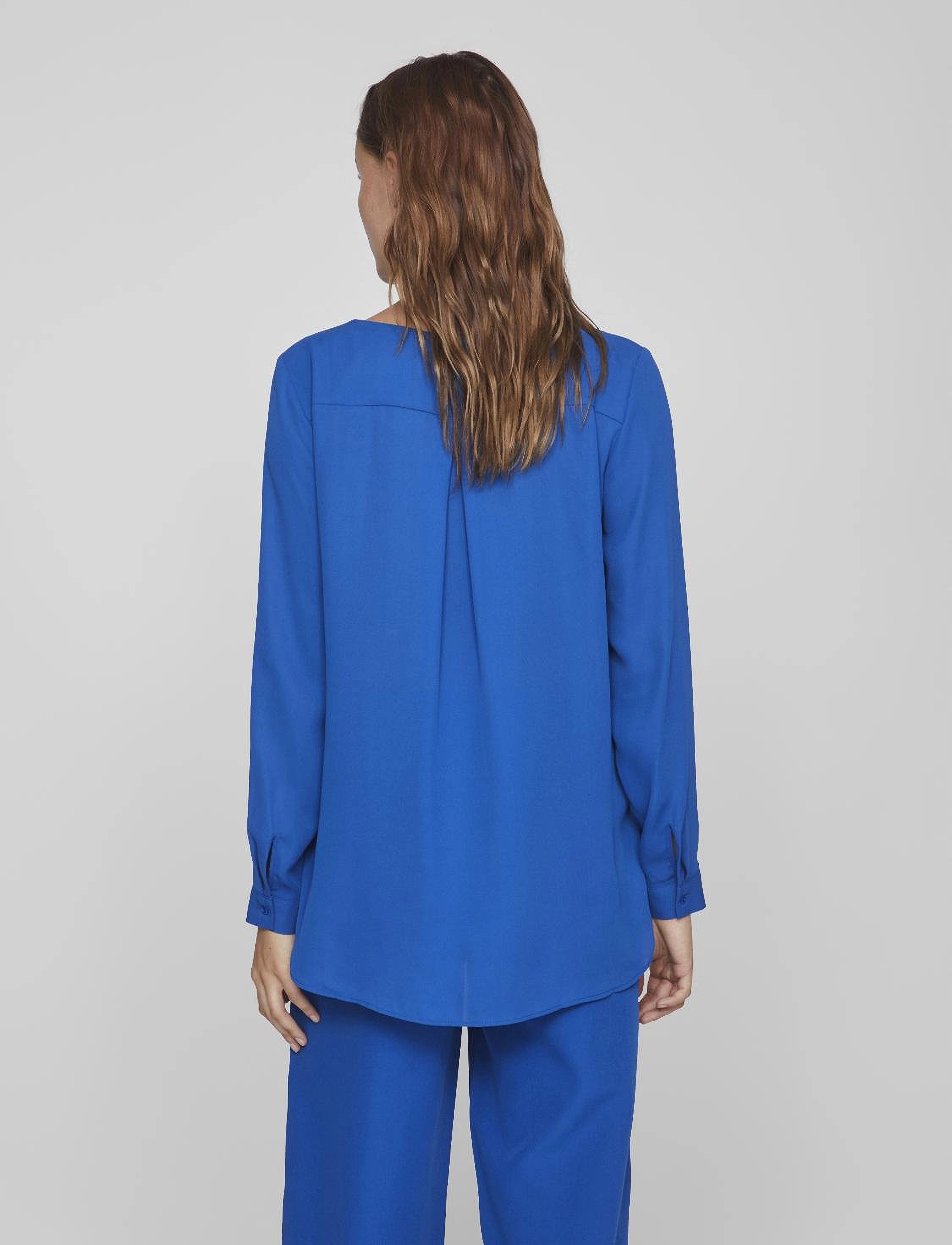 Vila - VILUCY L/S SHIRT - long-sleeved blouses - lapis blue - 3