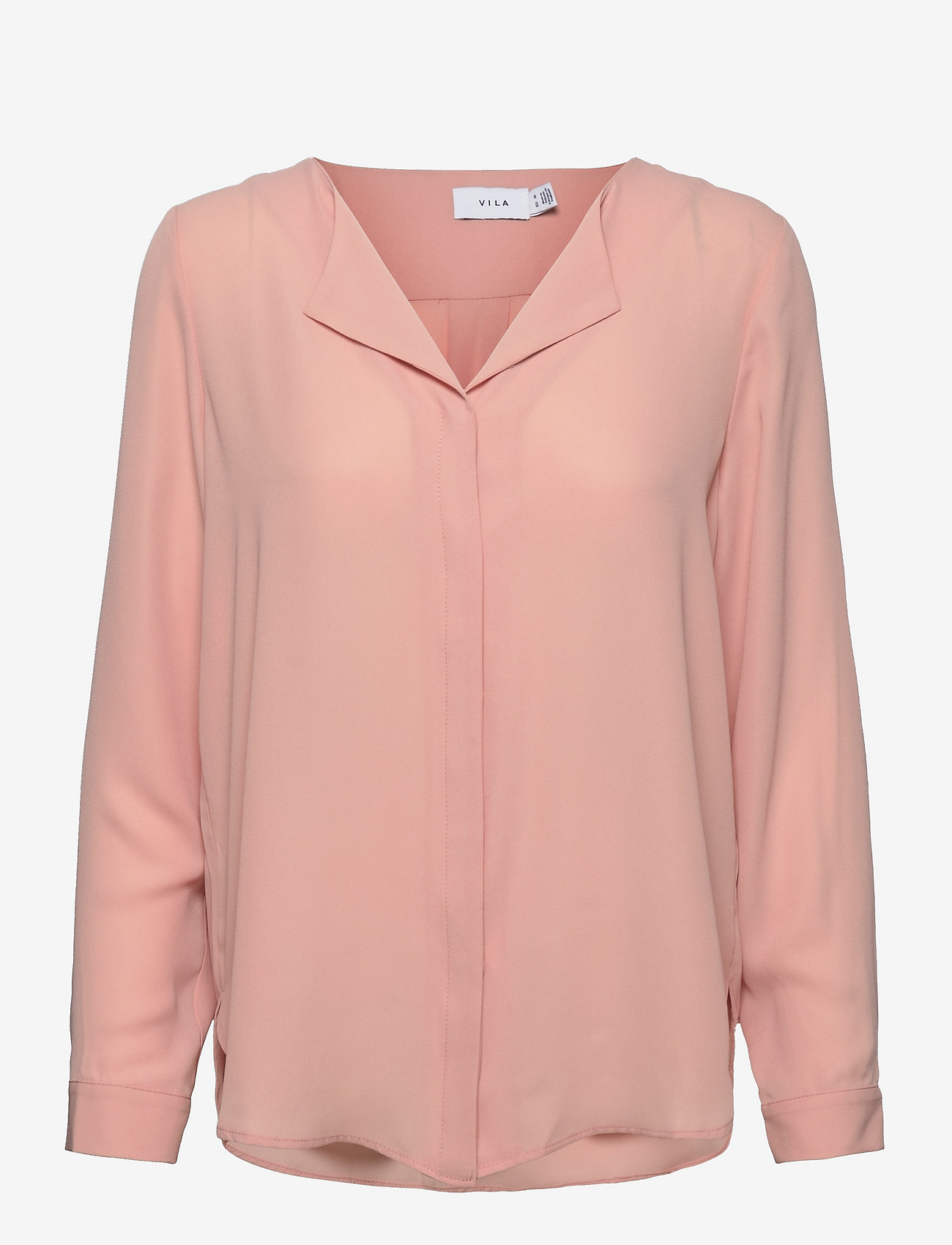 Vila - VILUCY L/S SHIRT - NOOS - long-sleeved blouses - misty rose - 0