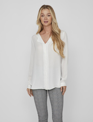 Vila - VILUCY L/S SHIRT - NOOS - long sleeved blouses - snow white - 0