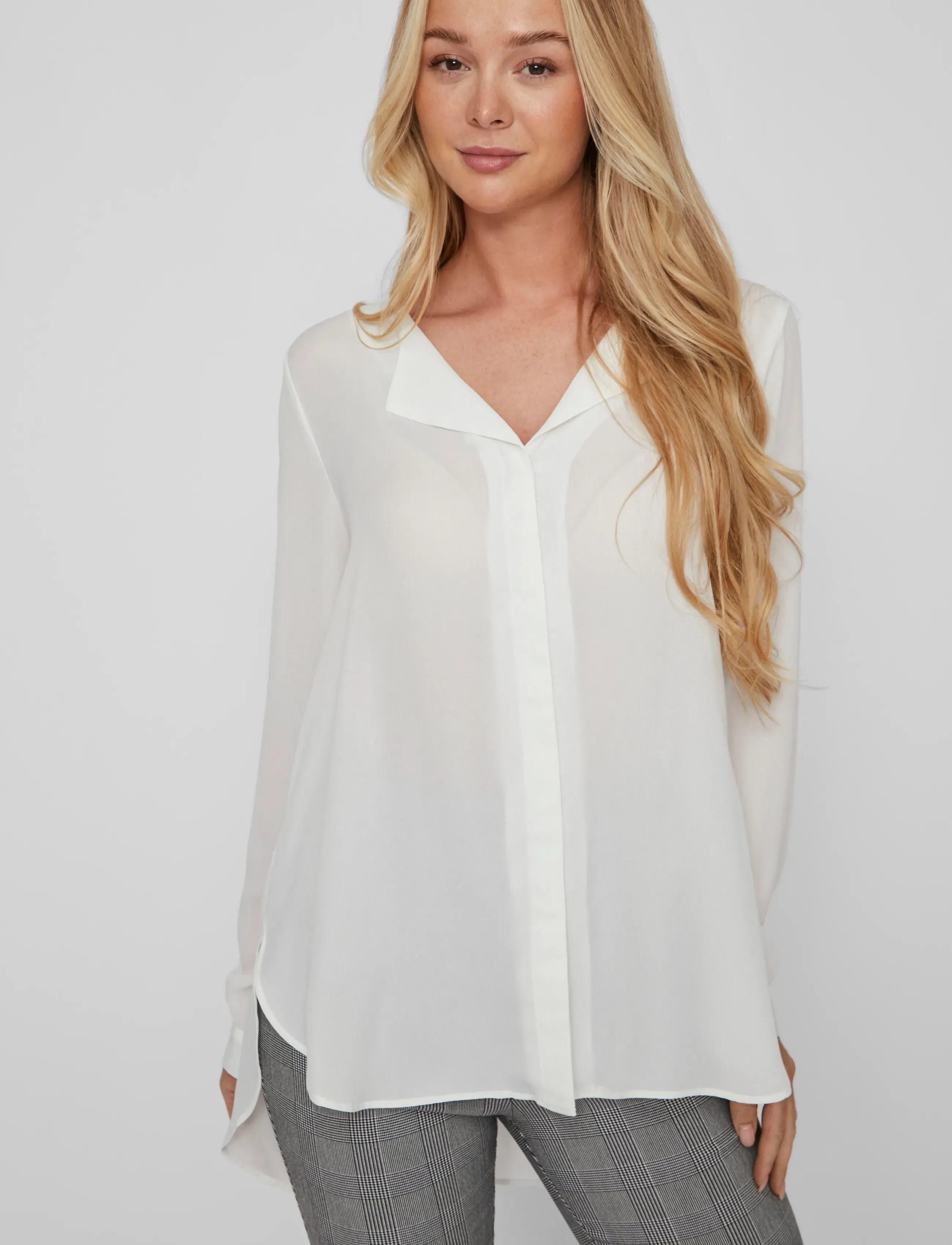 Vila - VILUCY L/S SHIRT - NOOS - long sleeved blouses - snow white - 5