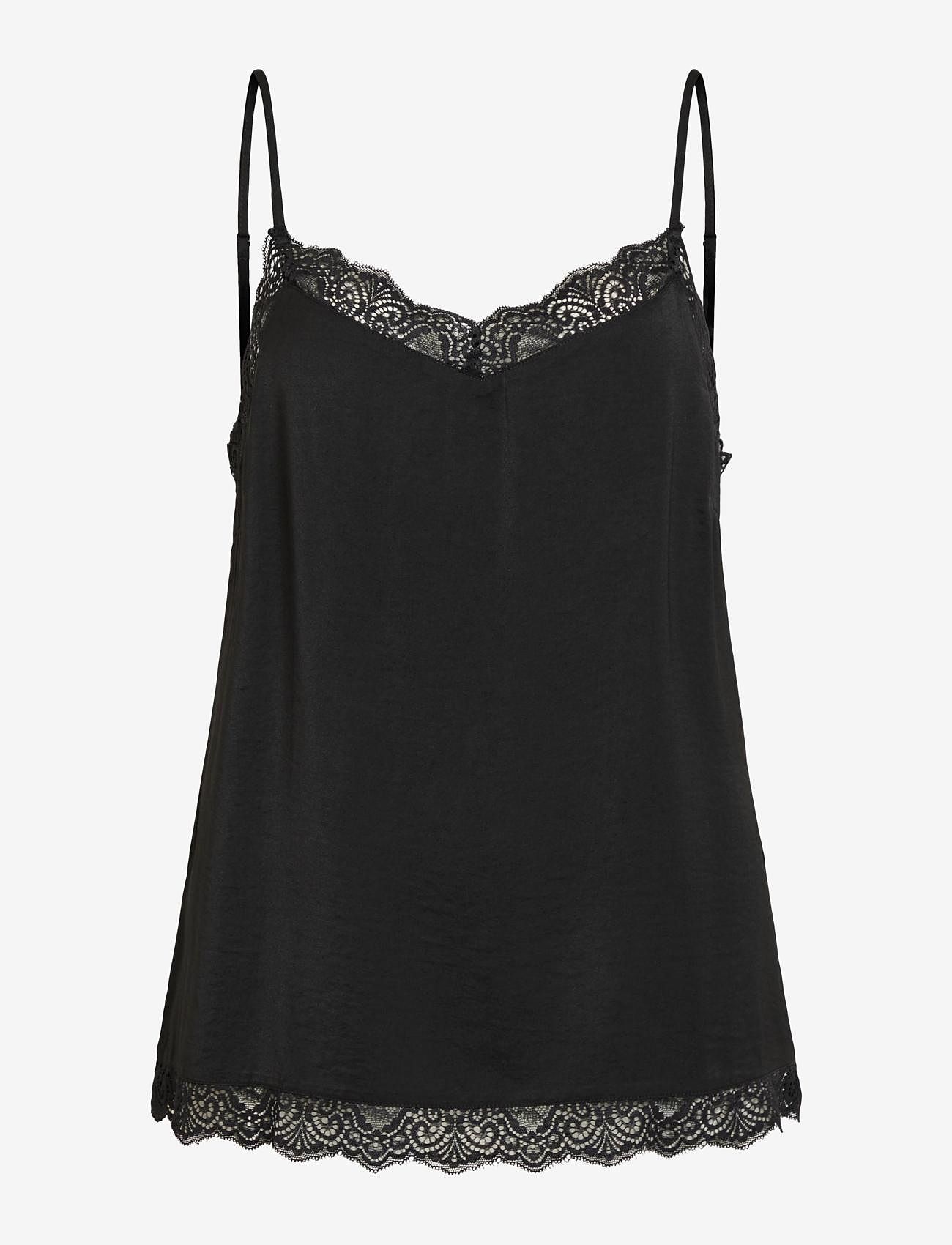 VICAVA LACE SINGLET - - BLACK