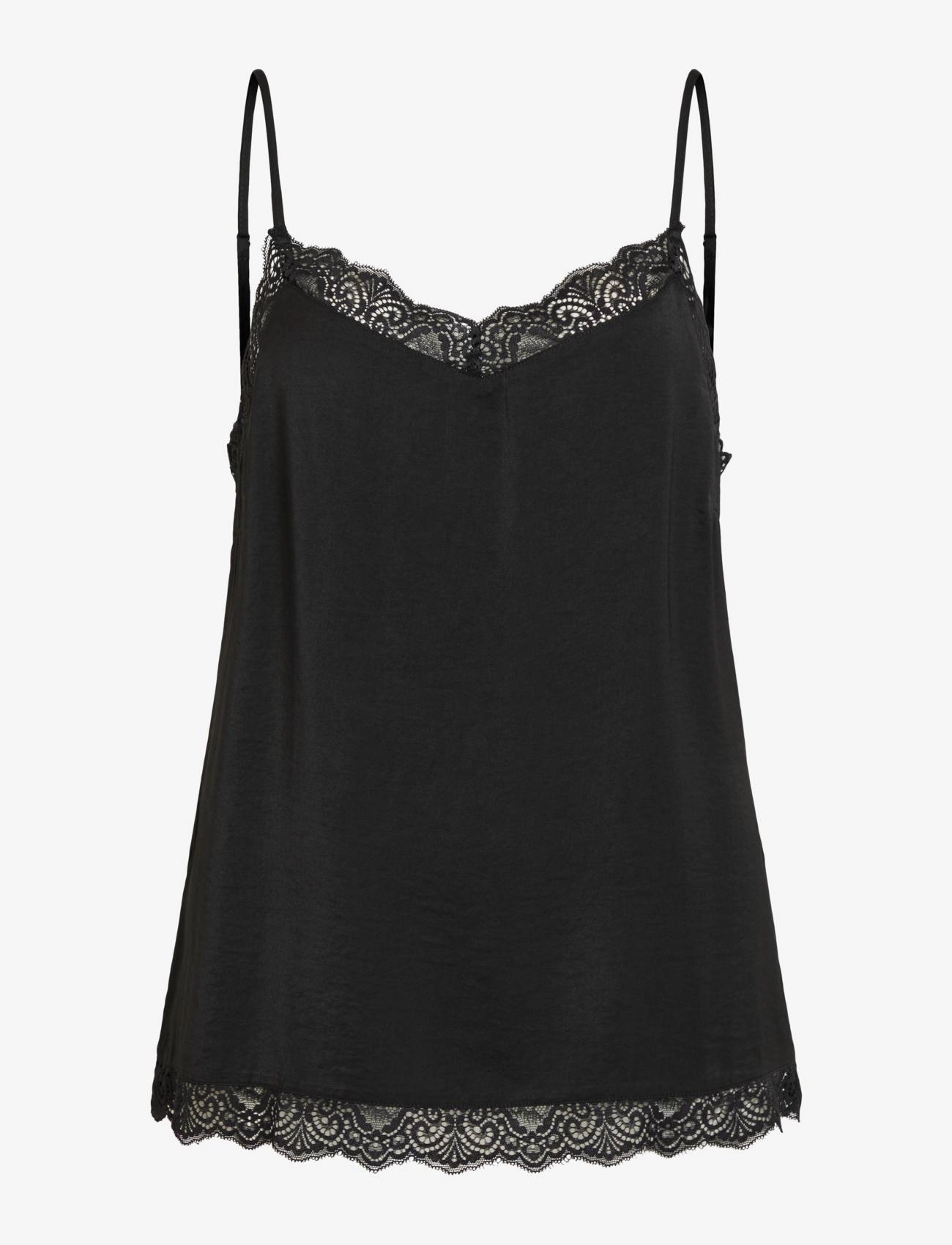 Vila - VICAVA LACE SINGLET - - black - 0