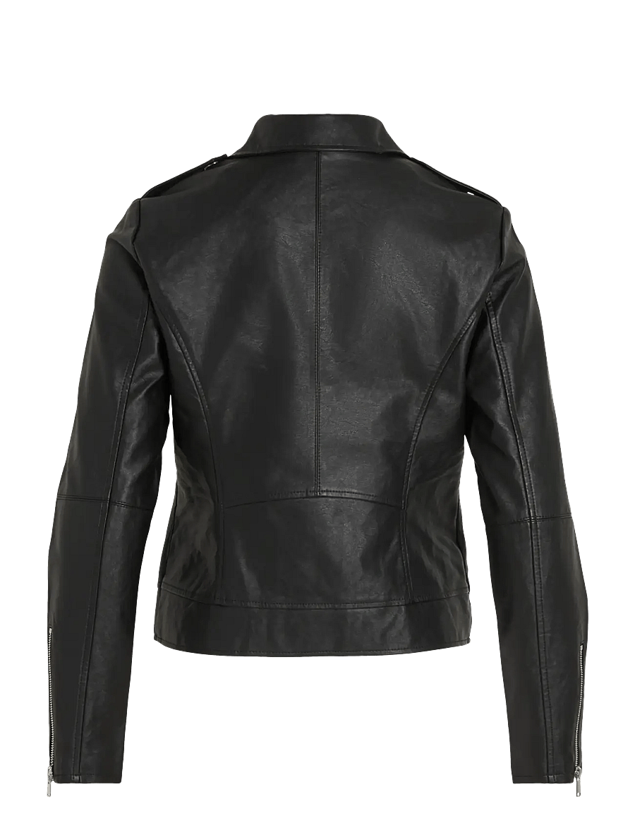 Vila - VICARA COATED JACKET - NOOS - lederjacken - black - 2