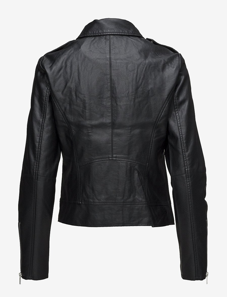 Vila - VICARA COATED JACKET - NOOS - lederjacken - black - 3