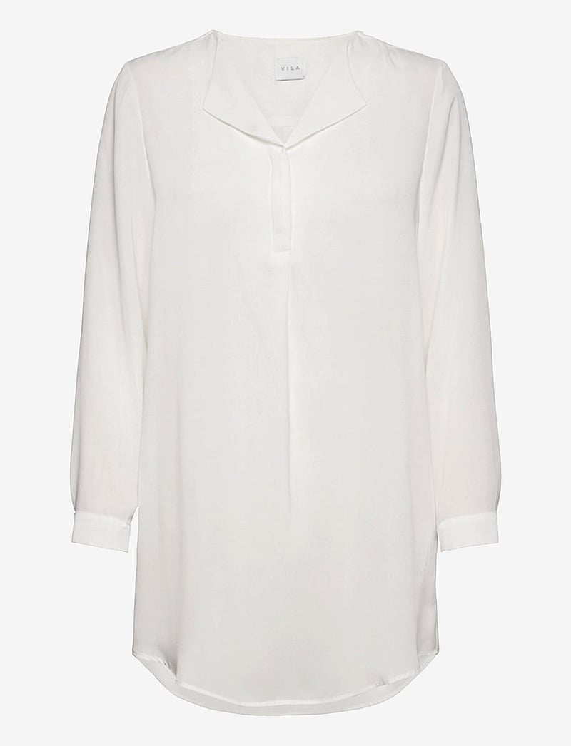 Vila - VILUCY L/S TUNIC - tuniki - snow white - 1
