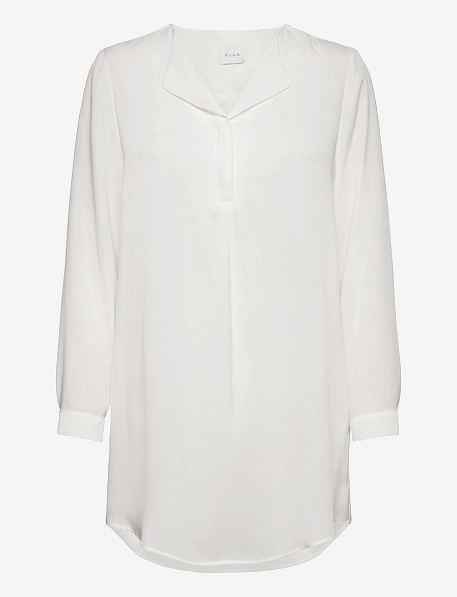 Vila - VILUCY L/S TUNIC - teksad - snow white - 1