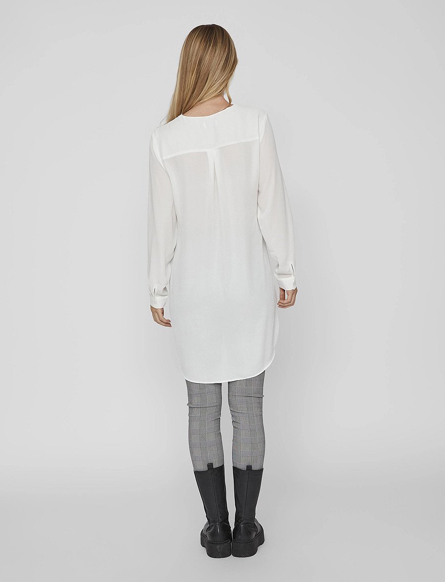 Vila - VILUCY L/S TUNIC - teksad - snow white - 3