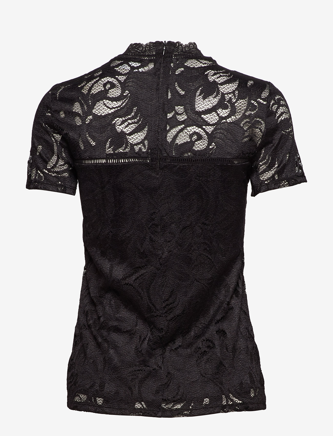 Vila - VISTASIA LACE S/S TOP - - black - 1