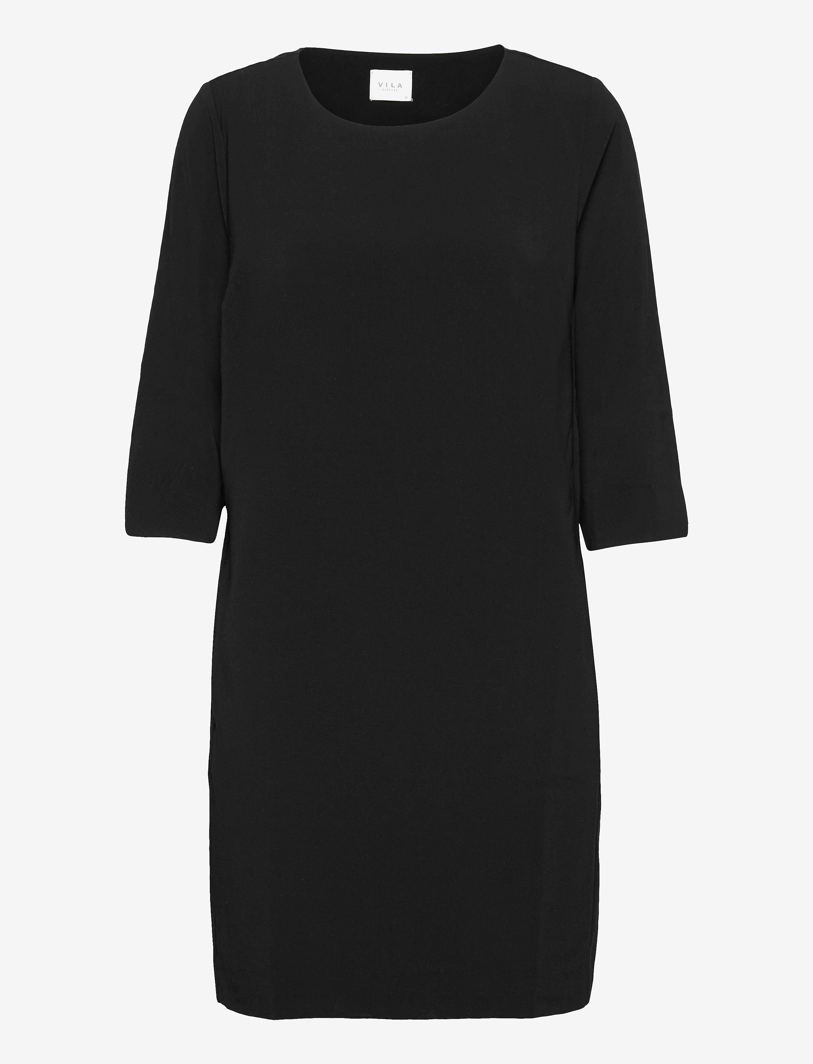 Vila VINATHALIA 3/4 SLEEVE DRESS - - Dresses - BLACK / black