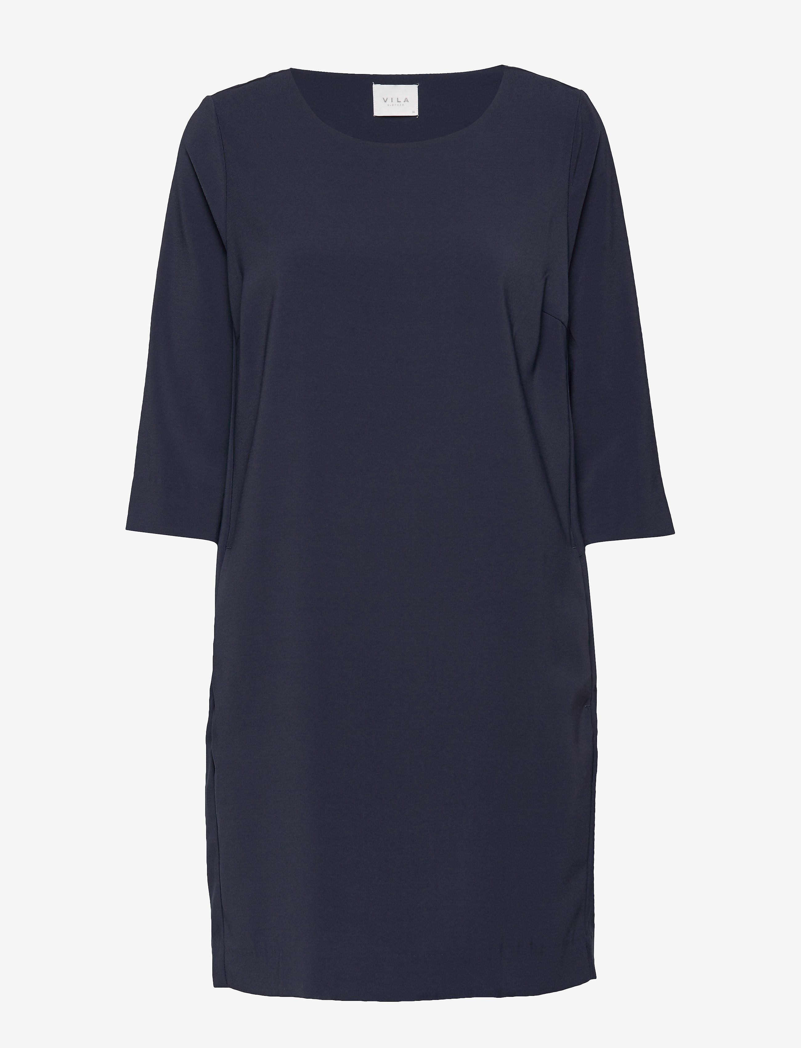 Vila VINATHALIA 3/4 SLEEVE DRESS - - Vila - TOTAL ECLIPSE / blue