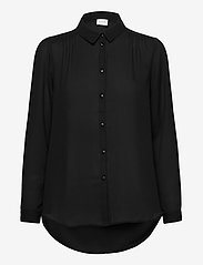 Vila - VILUCY BUTTON L/S SHIRT - NOOS - långärmade skjortor - black - 0