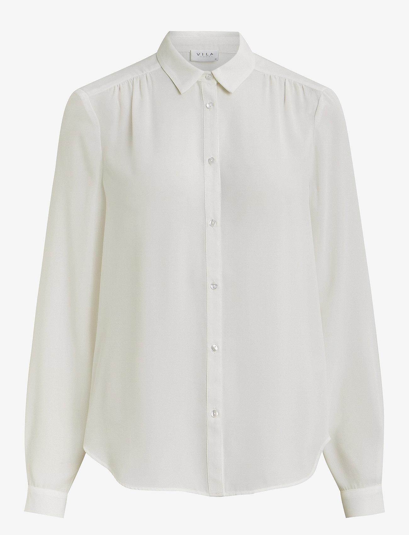 Vila - VILUCY BUTTON L/S SHIRT - - snow white - 1