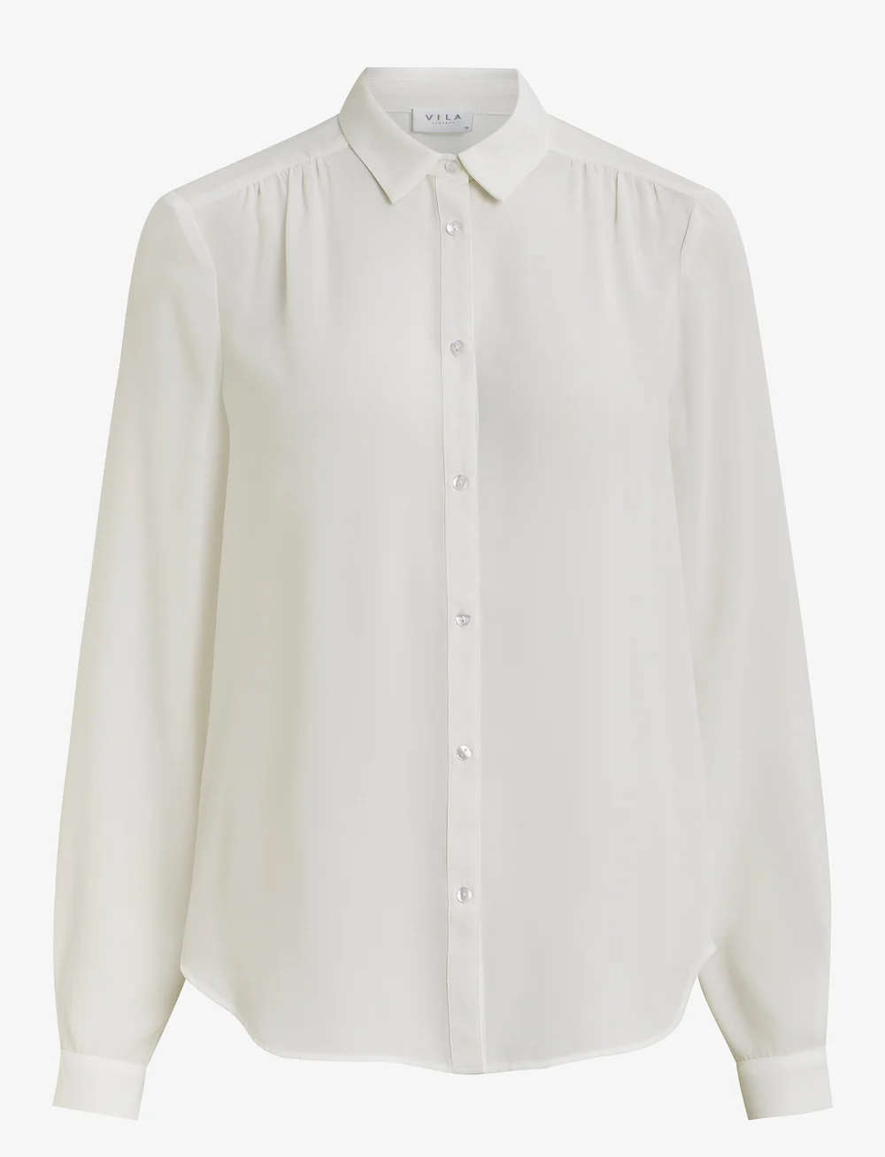 Vila - VILUCY BUTTON L/S SHIRT - - langärmlige hemden - snow white - 1