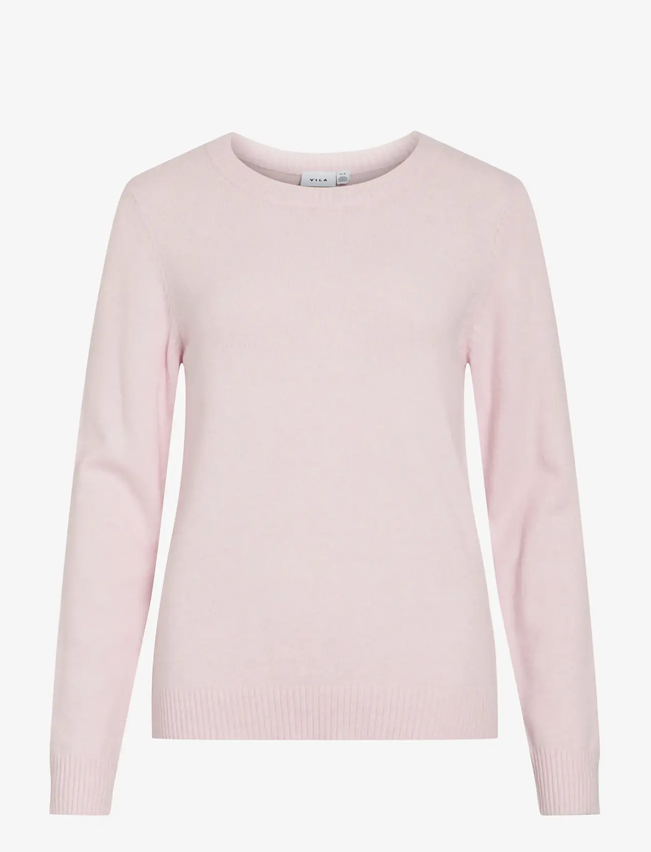 Vila - VIRIL O-NECK L/S  KNIT TOP - NOOS - striktrøjer - cherry blossom - 1