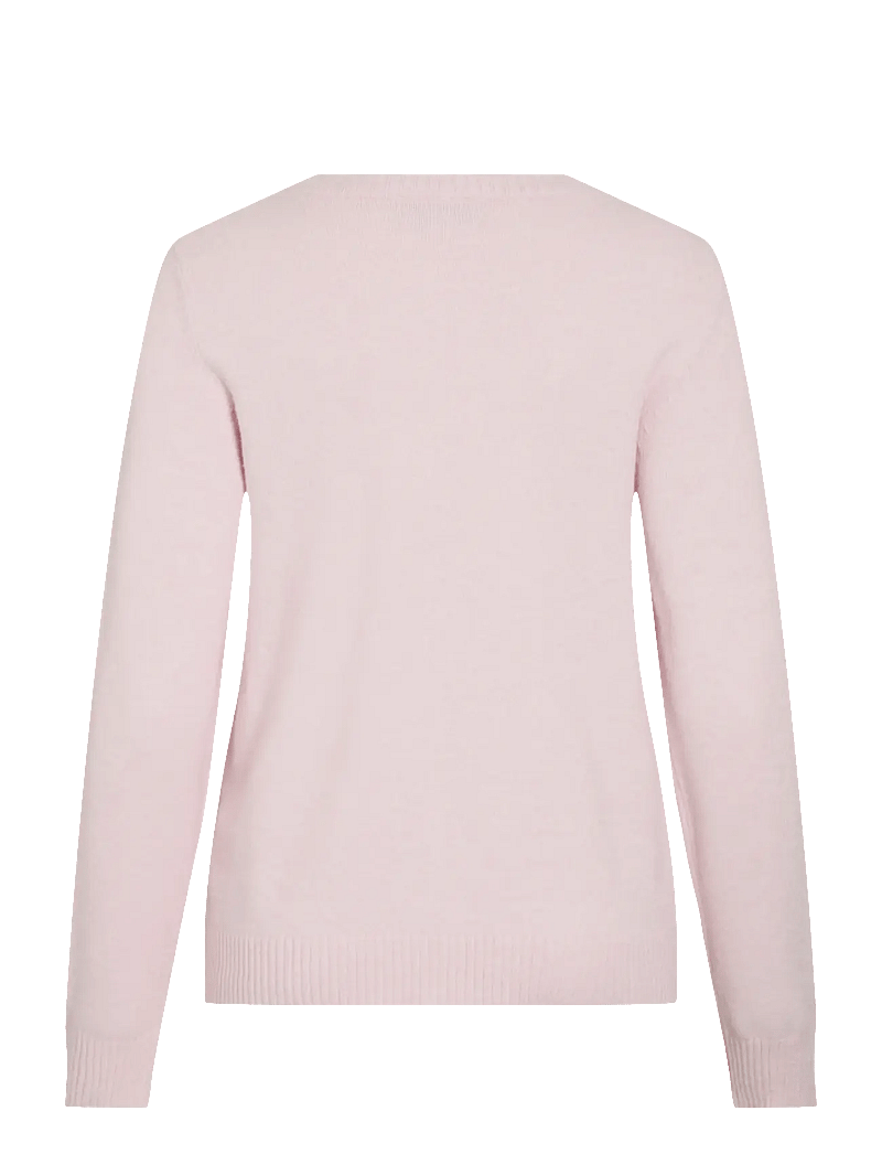 Vila - VIRIL O-NECK L/S KNIT TOP - NOOS - sviitrid - cherry blossom - 2