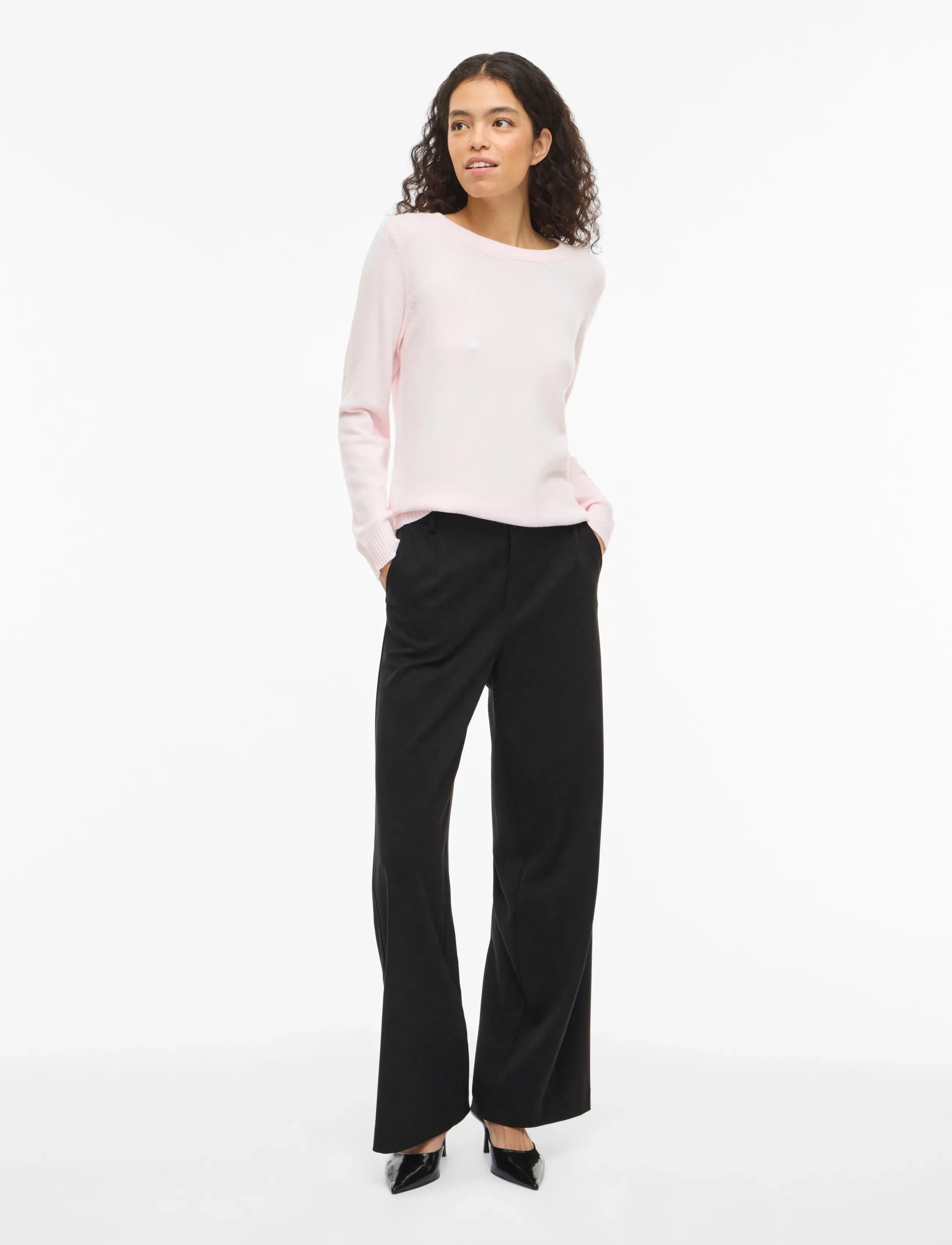 Vila - VIRIL O-NECK L/S  KNIT TOP - NOOS - pullover - cherry blossom - 5