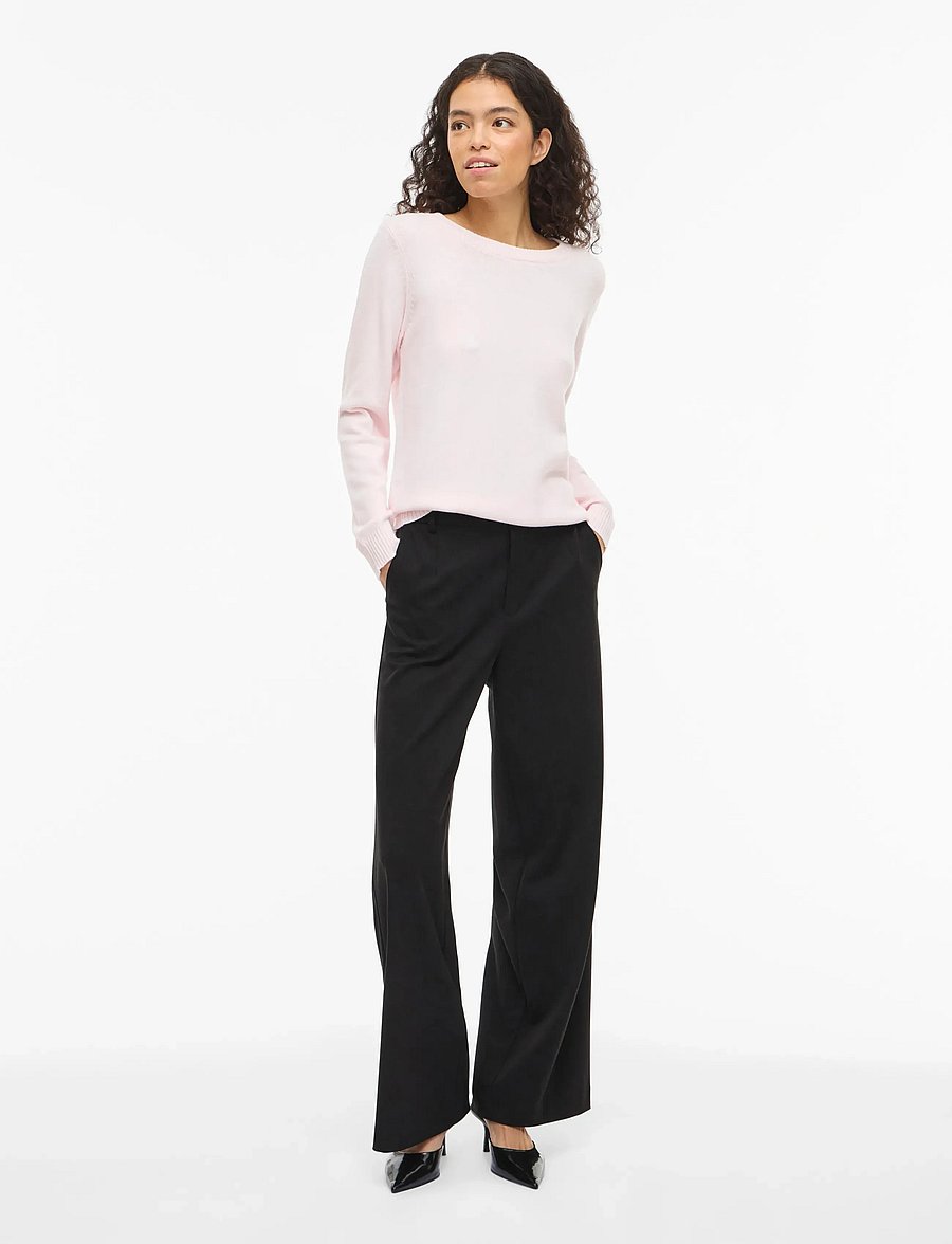 Vila - VIRIL O-NECK L/S KNIT TOP - NOOS - pullover - cherry blossom - 5