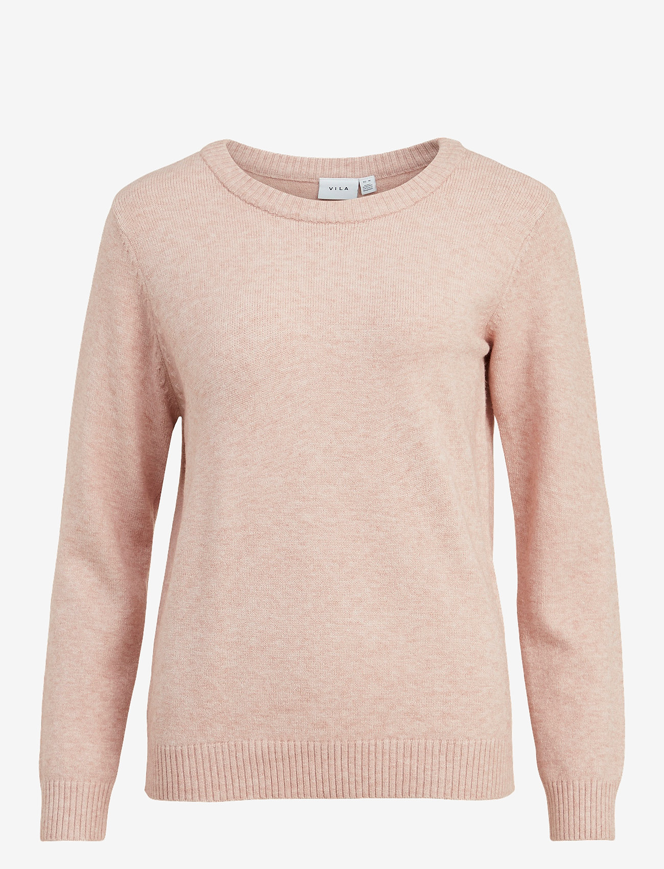 Vila - VIRIL O-NECK L/S  KNIT TOP - NOOS - sviitrid - misty rose - 1