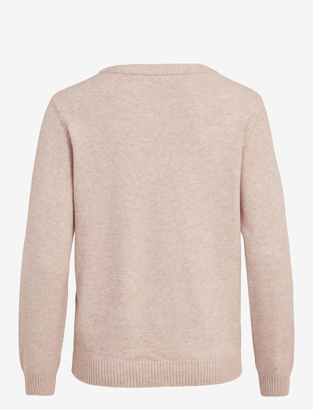 Vila - VIRIL O-NECK L/S  KNIT TOP - NOOS - sviitrid - misty rose - 2