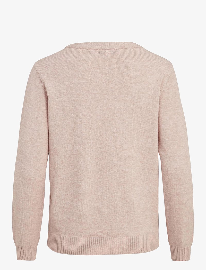 Vila - VIRIL O-NECK L/S KNIT TOP - NOOS - sviitrid - misty rose - 2