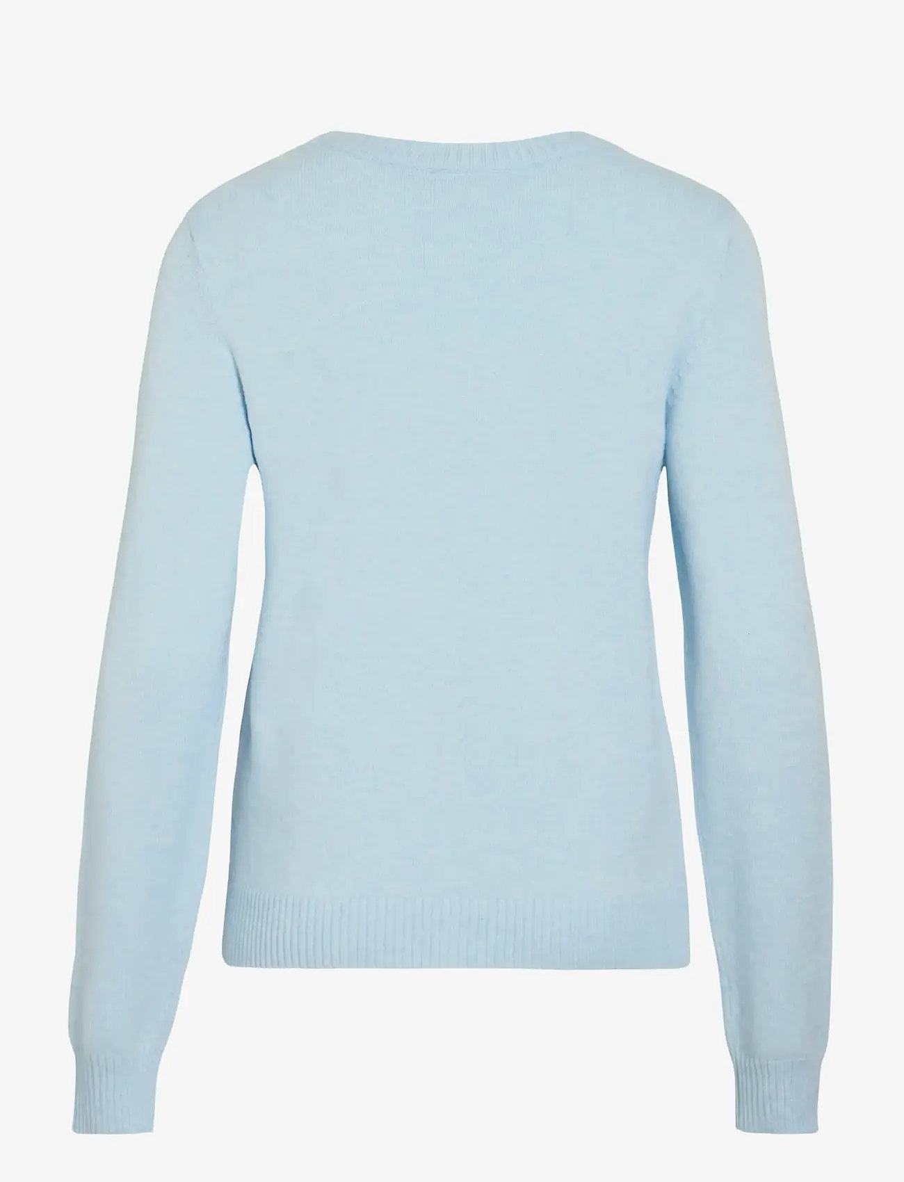 Vila - VIRIL O-NECK L/S  KNIT TOP - NOOS - striktrøjer - nantucket breeze - 2
